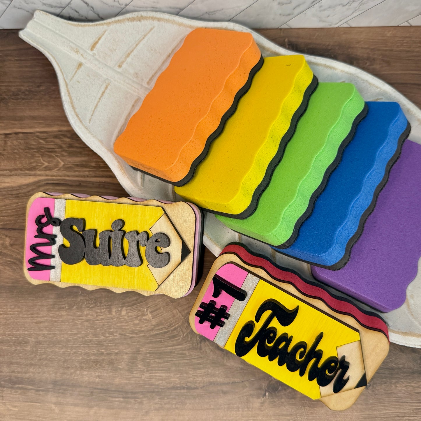 Personalized Teacher WhiteBoard Eraser Teacher Gift
