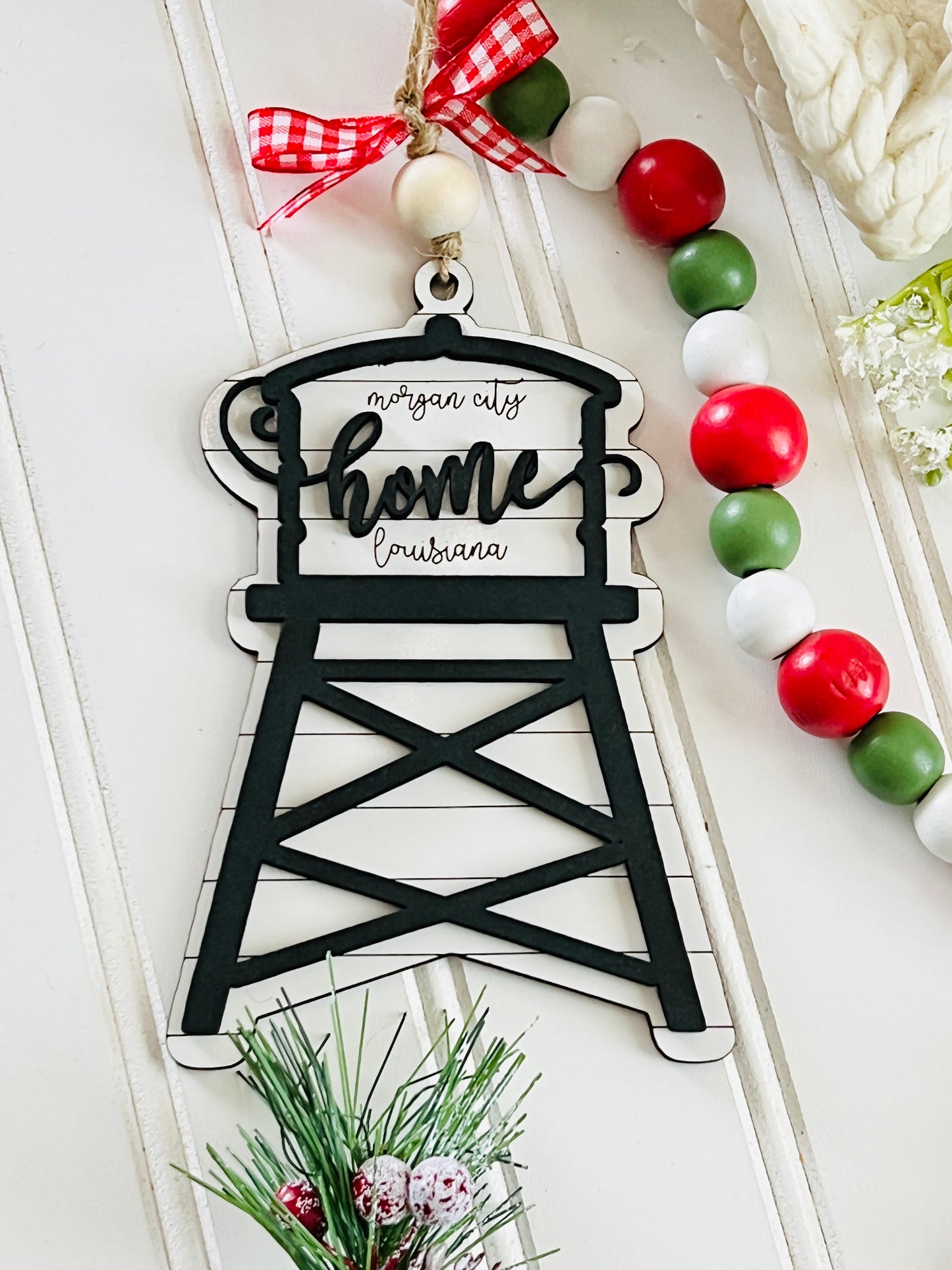 Water Tower Hometown Ornament