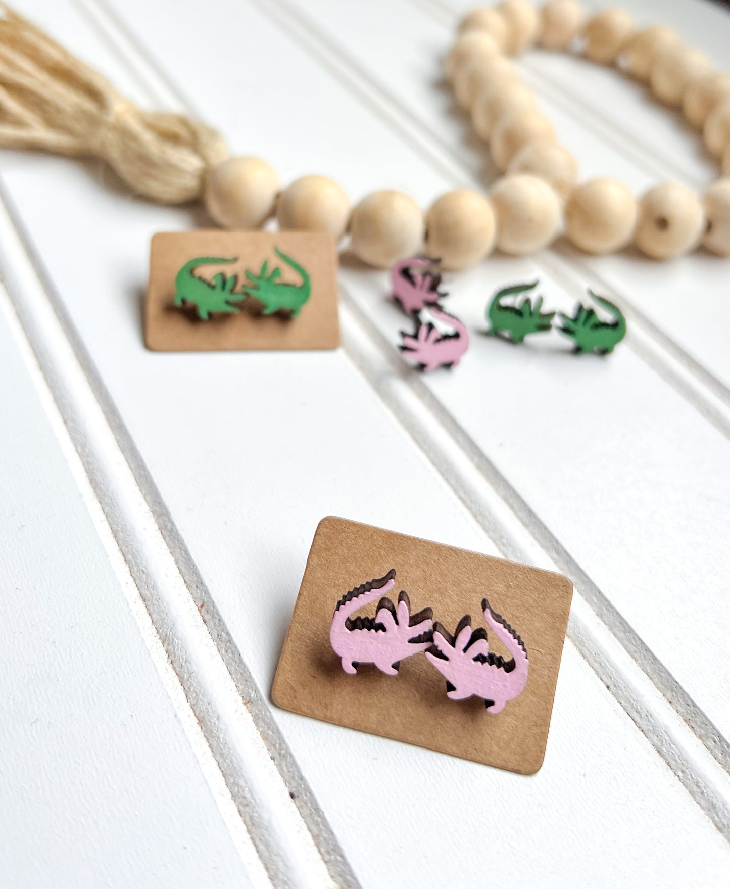 Alligator Bunny Stud Earrings