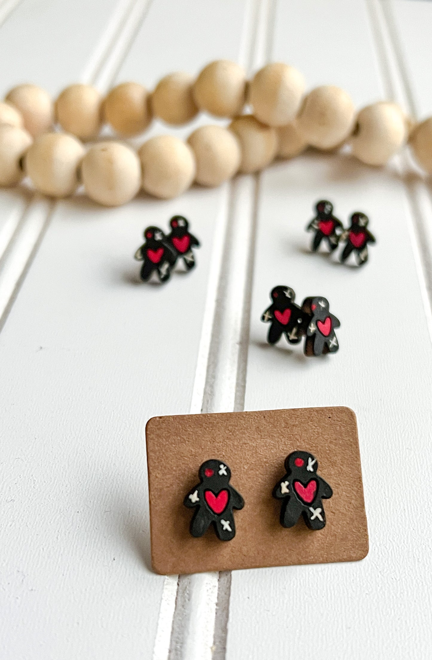 Voodoo Doll Stud Earrings