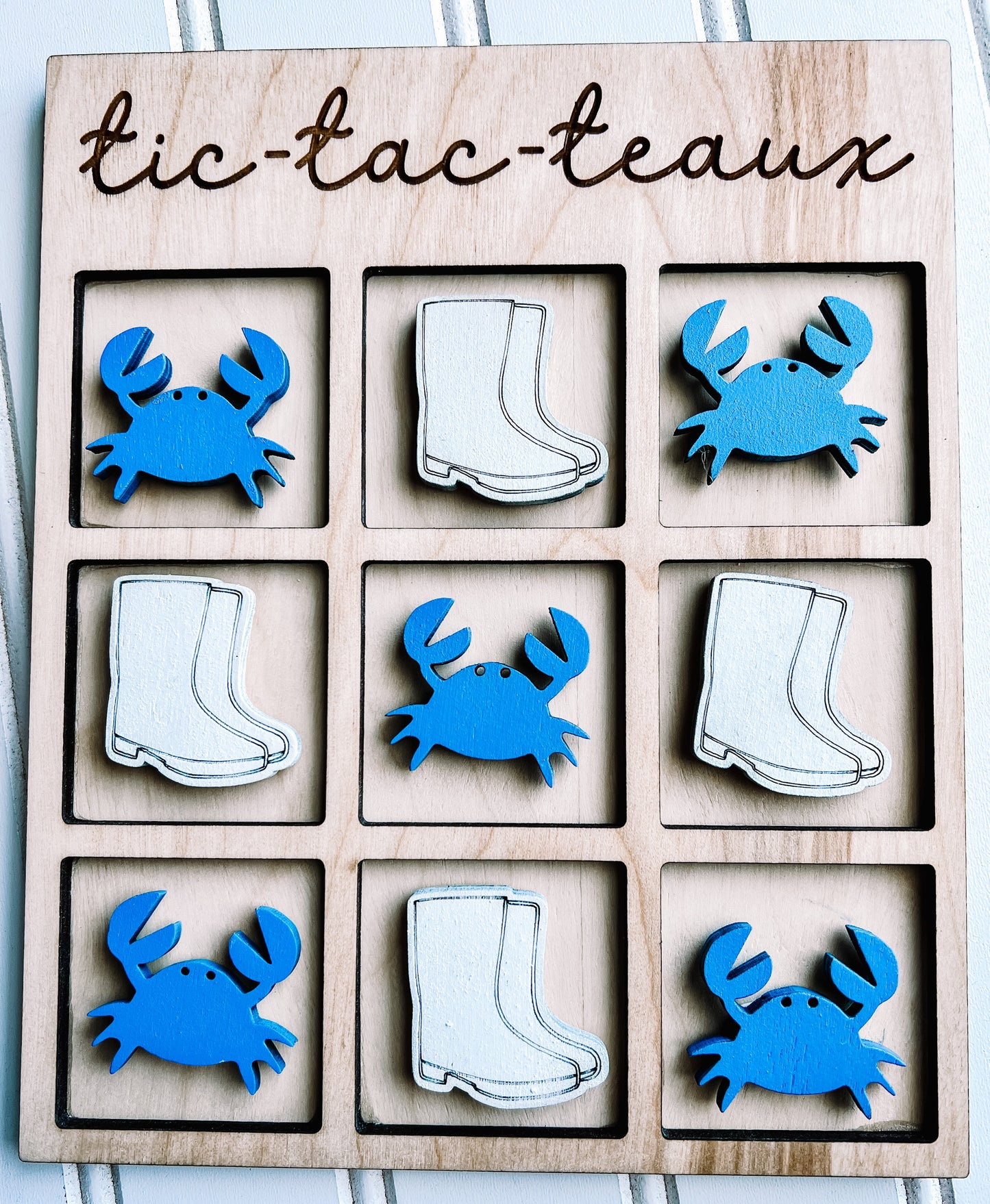Tic Tac Teaux Crab and White Boots