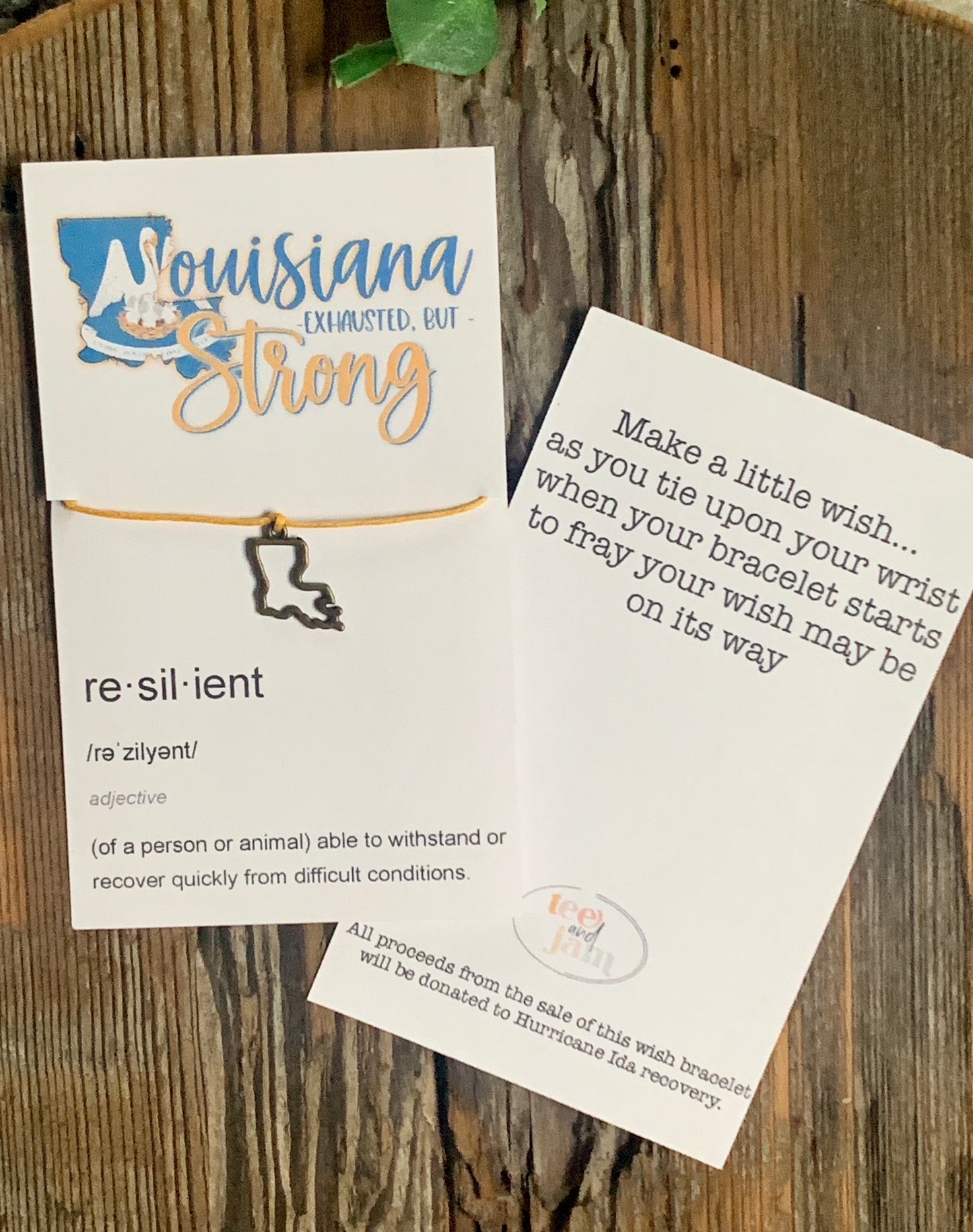Louisiana Strong Wish Bracelet