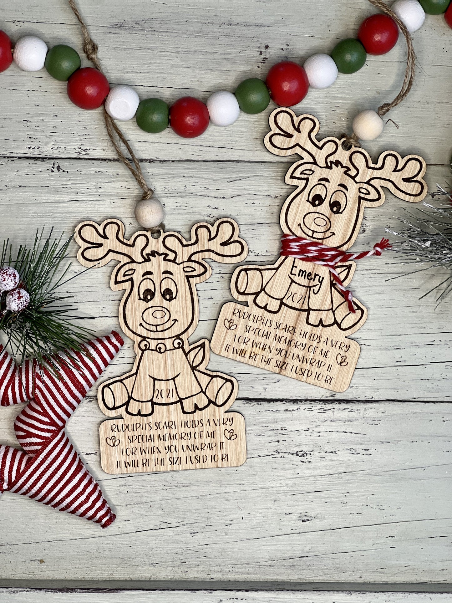 Reindeer Height Ornament Retail