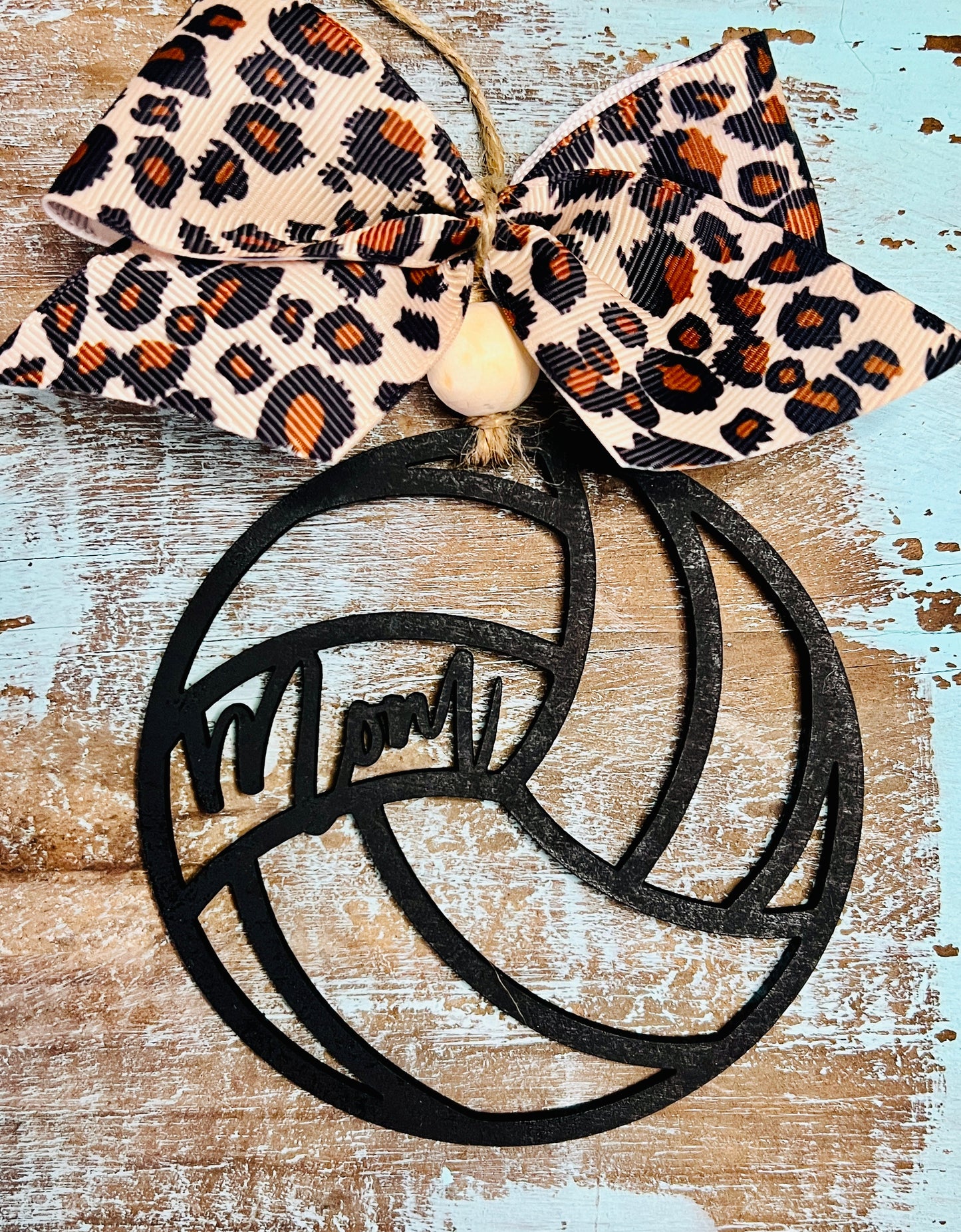 Volleyball Custom Car Charm Tag Ornament RETAIL