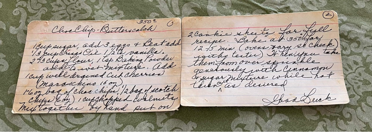 Recipe Cutting Board