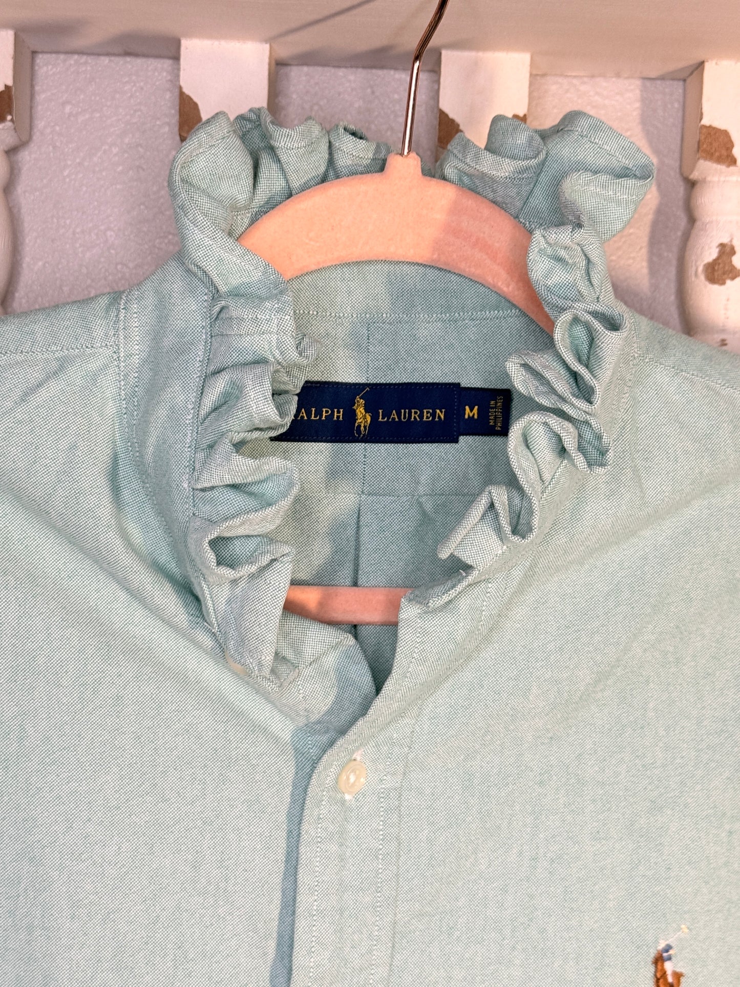 Reworked Mint Green Ralph Lauren Button Down