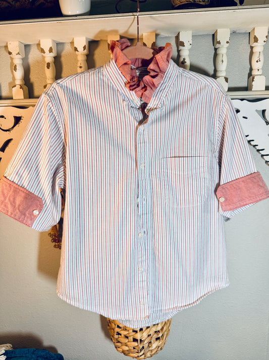 Reworked J.Crew Striped Button Down
