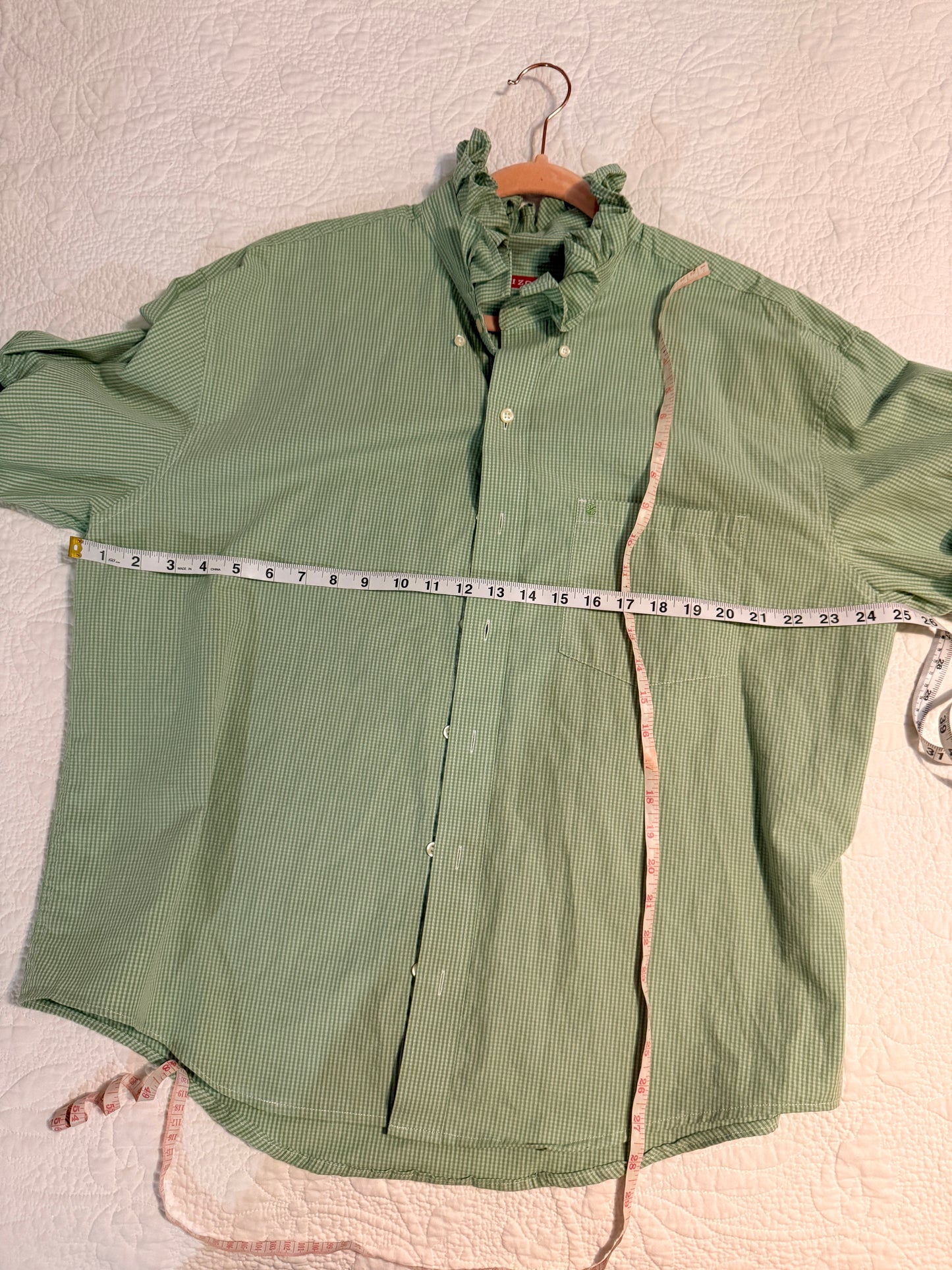 Reworked Mint Green Izod Button Down