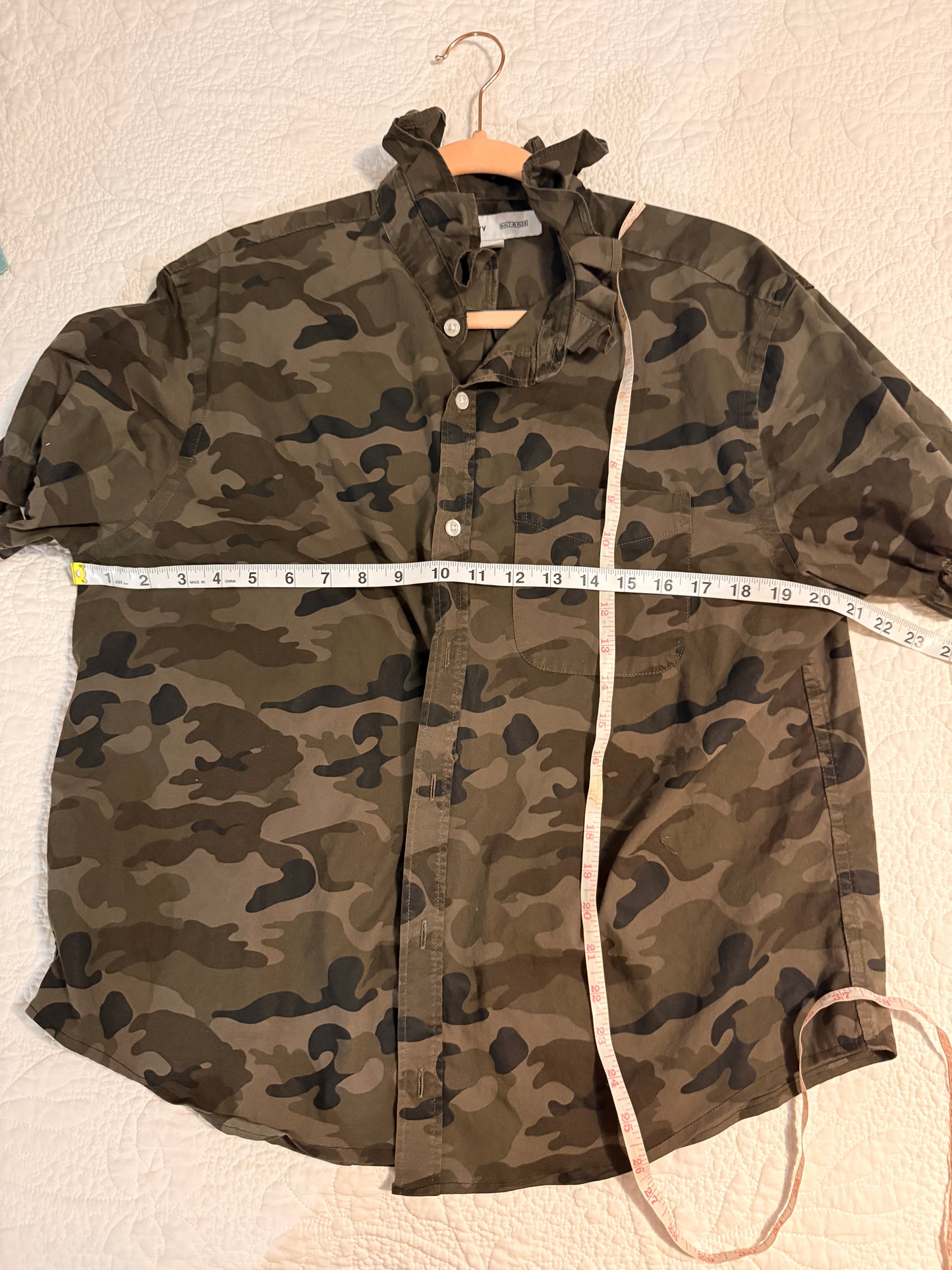 Reworked Camo Old Navy Button Down