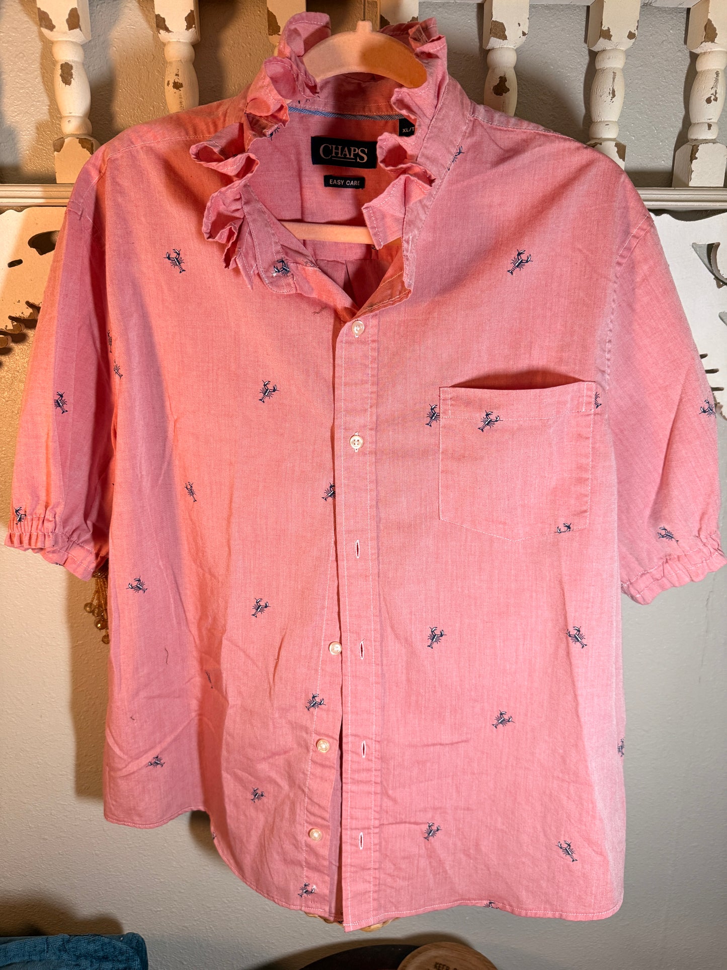 Reworked Crawfish/Lobster Chaps Button Down