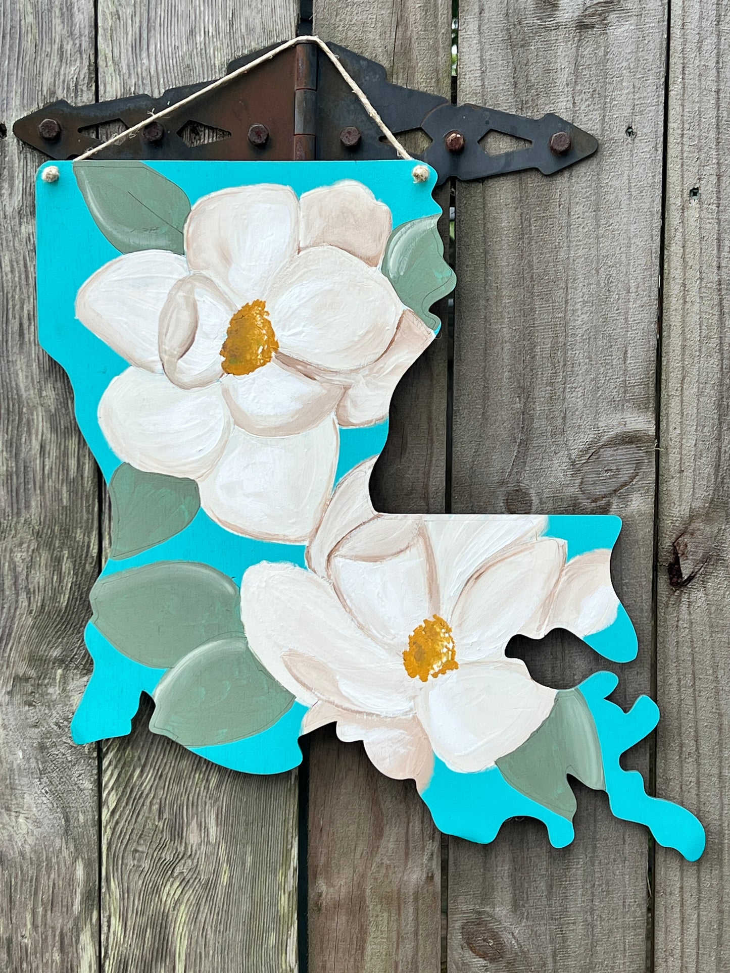 Magnolia Louisiana Door Hanger