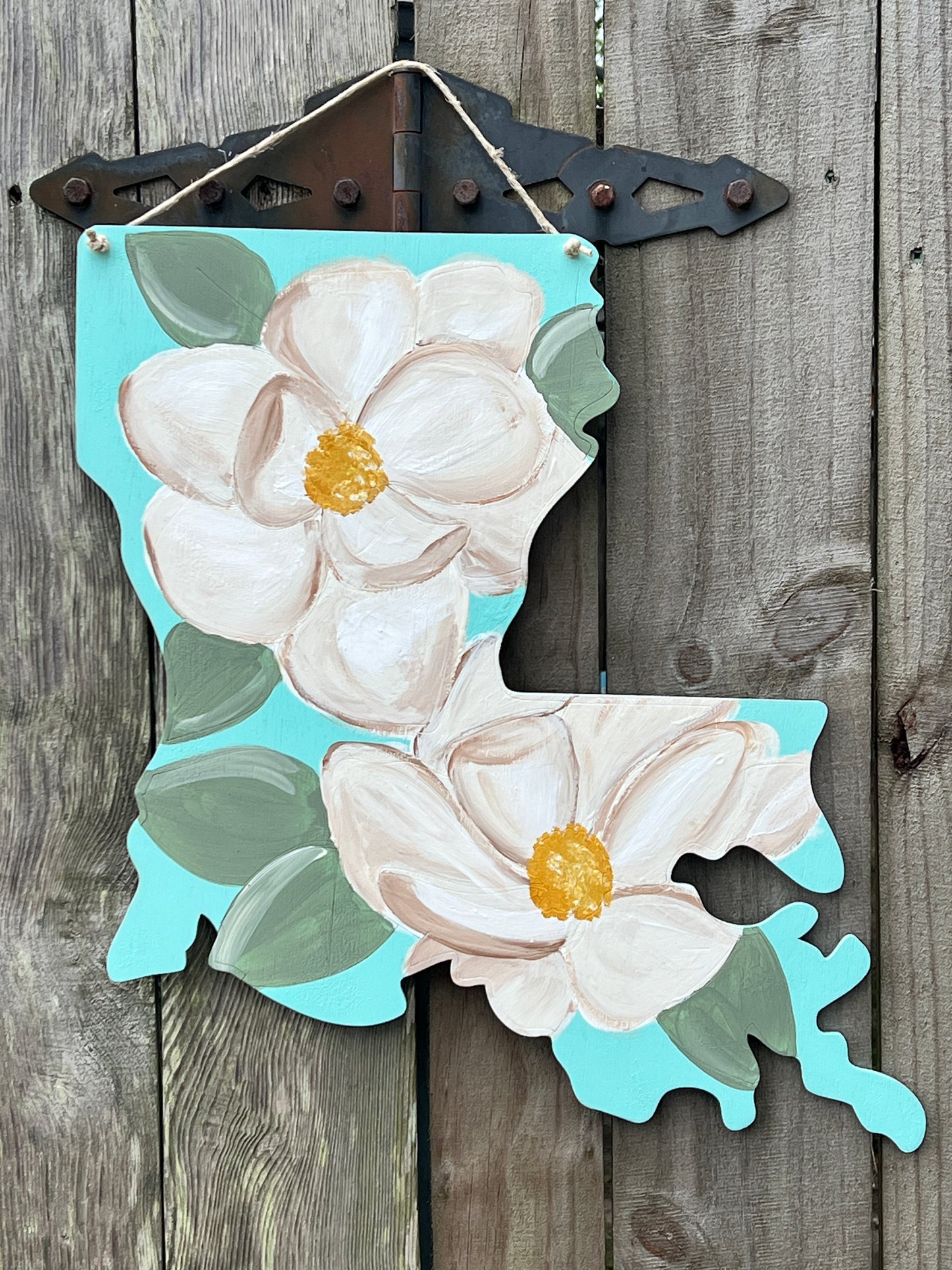 Magnolia Louisiana Door Hanger