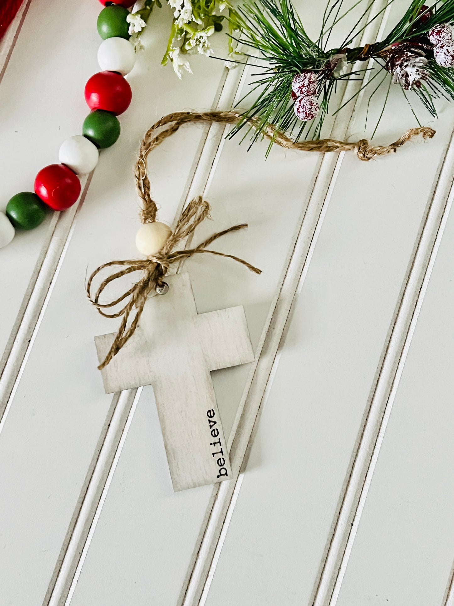 Believe Rustic Ornament