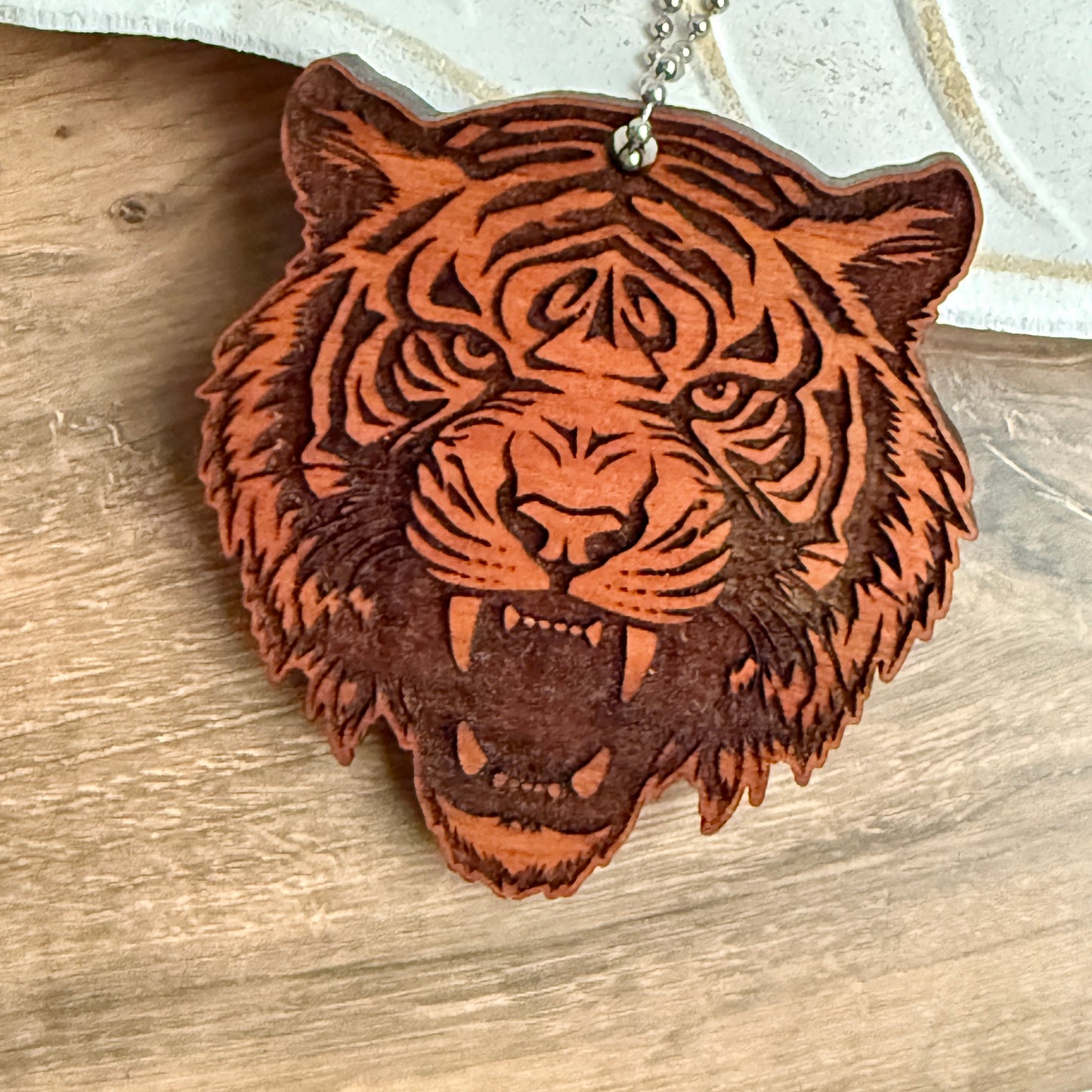 Tiger Bag Charm, Keychain, Purse Charm, Cypress