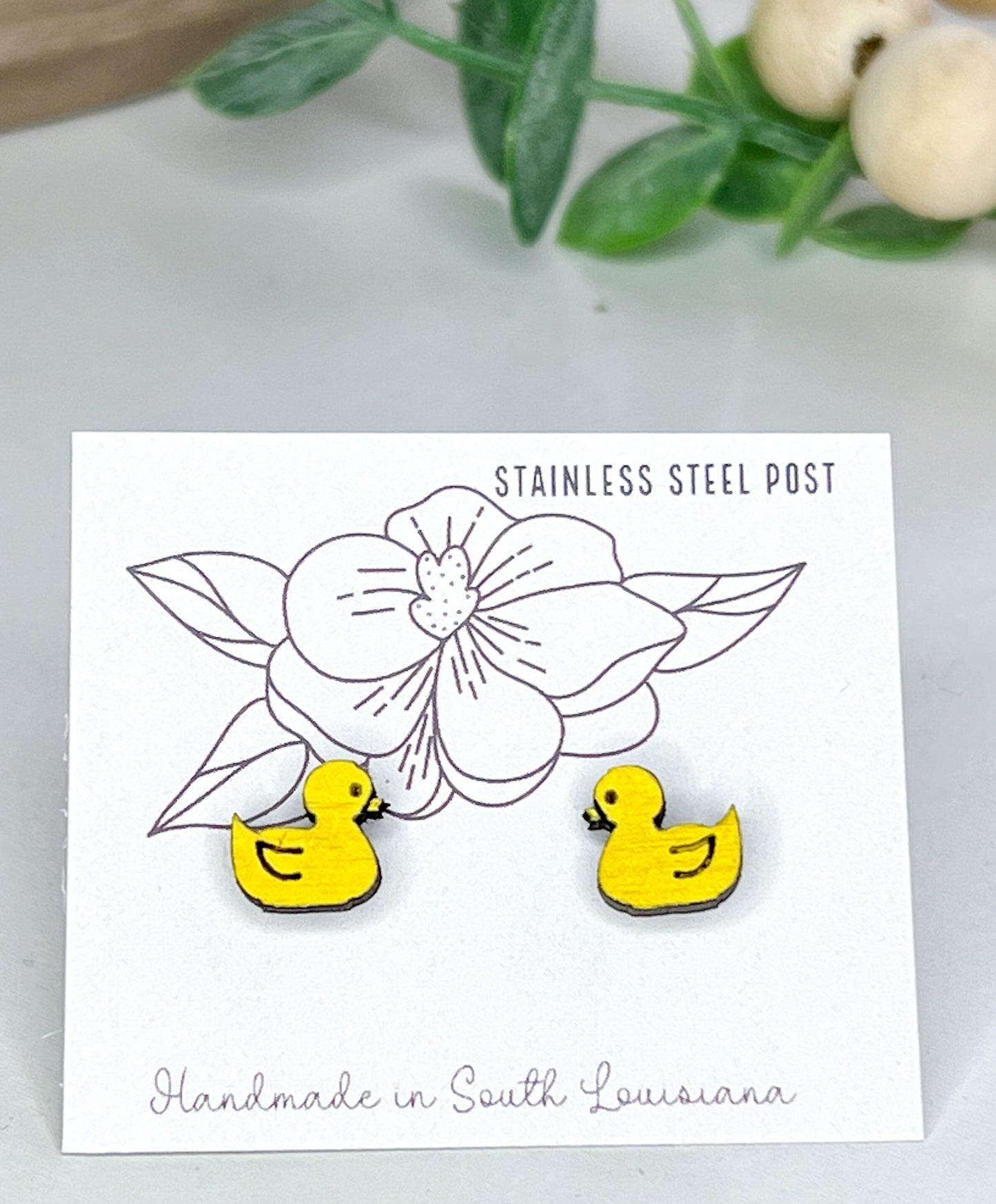 Rubber Duckie Stud Earrings