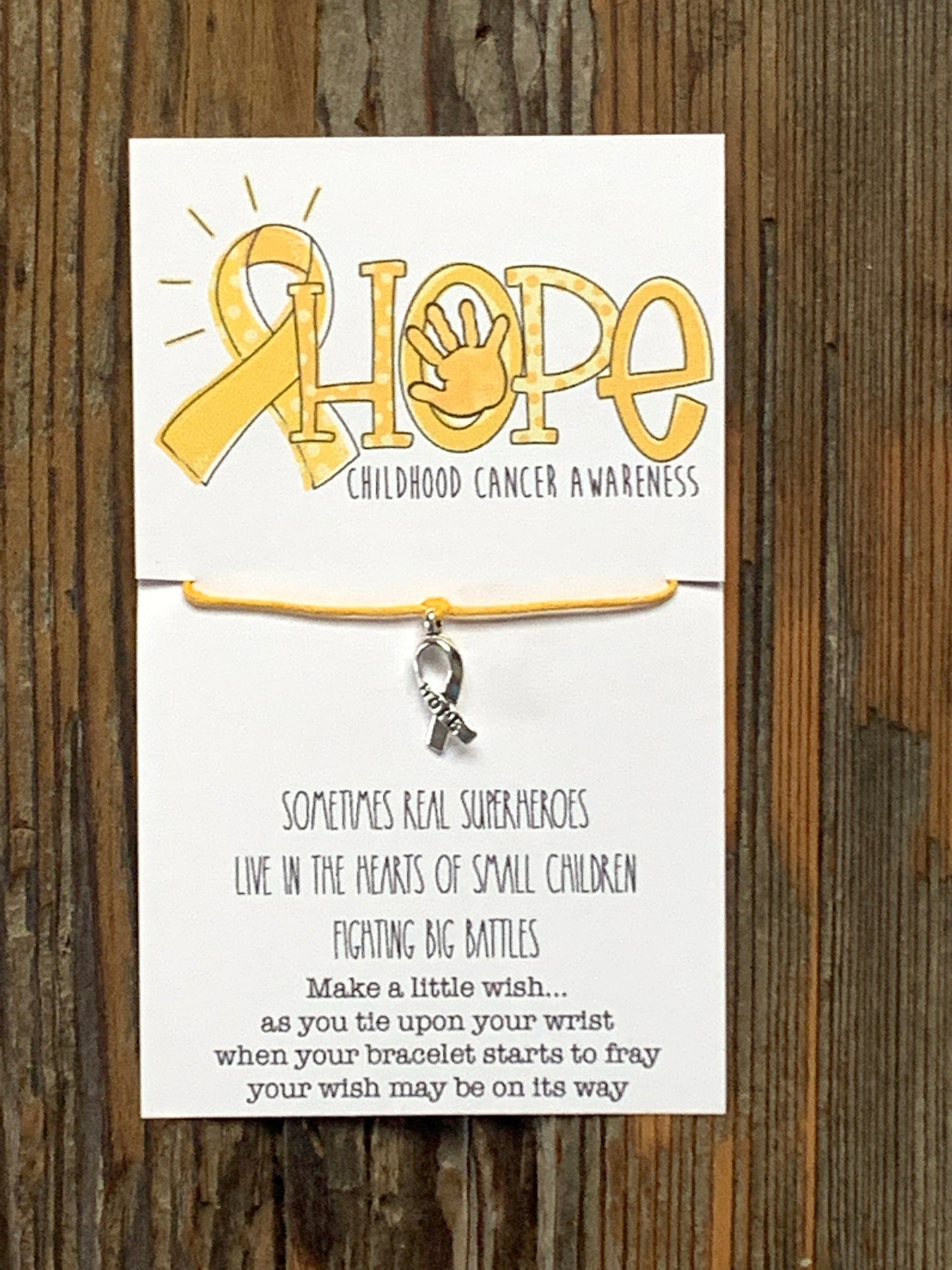 Childhood Cancer HOPE Wish Bracelet