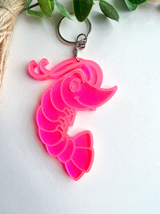 Shrimp Acrylic Keychain