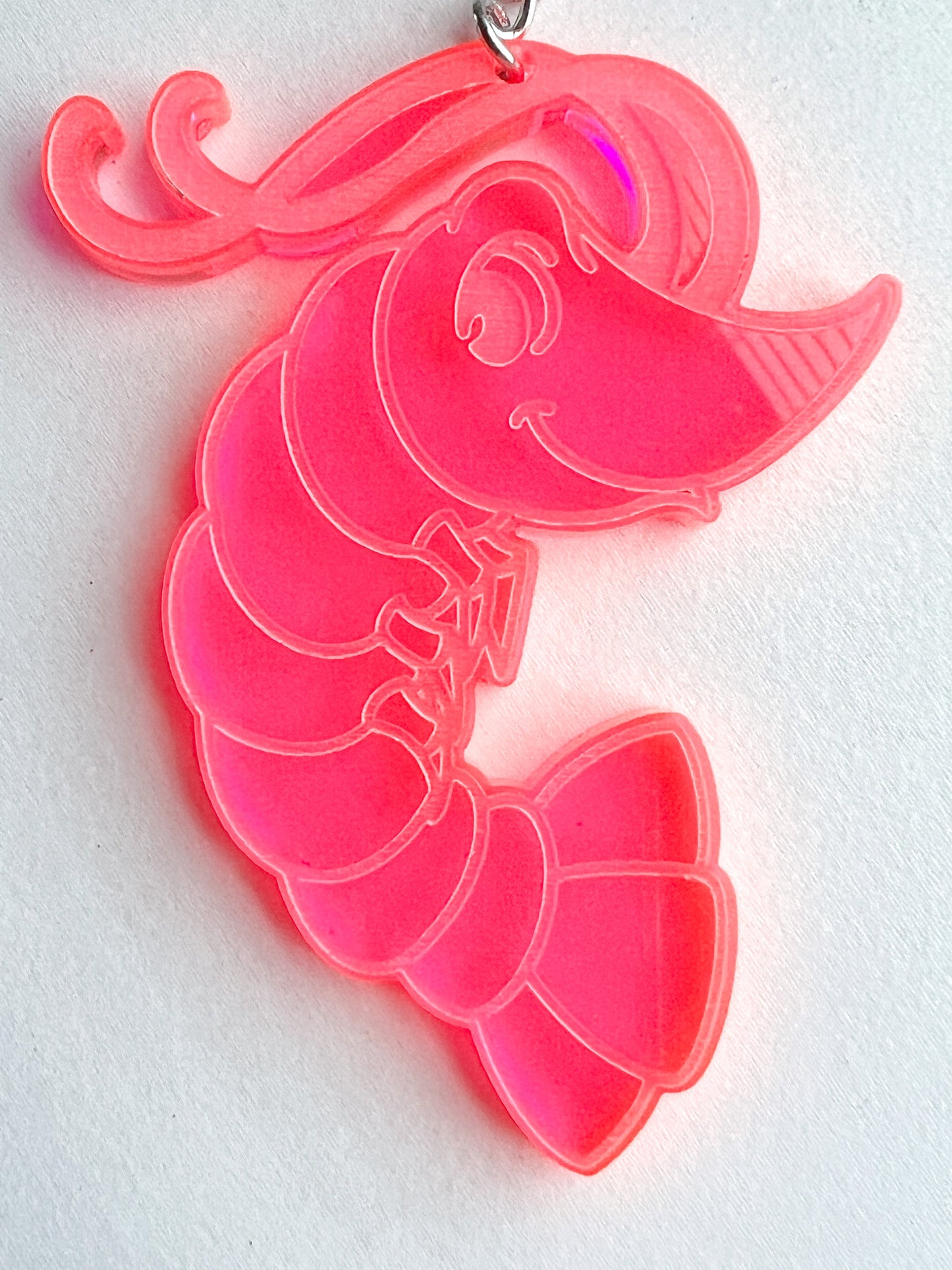 Shrimp Acrylic Keychain