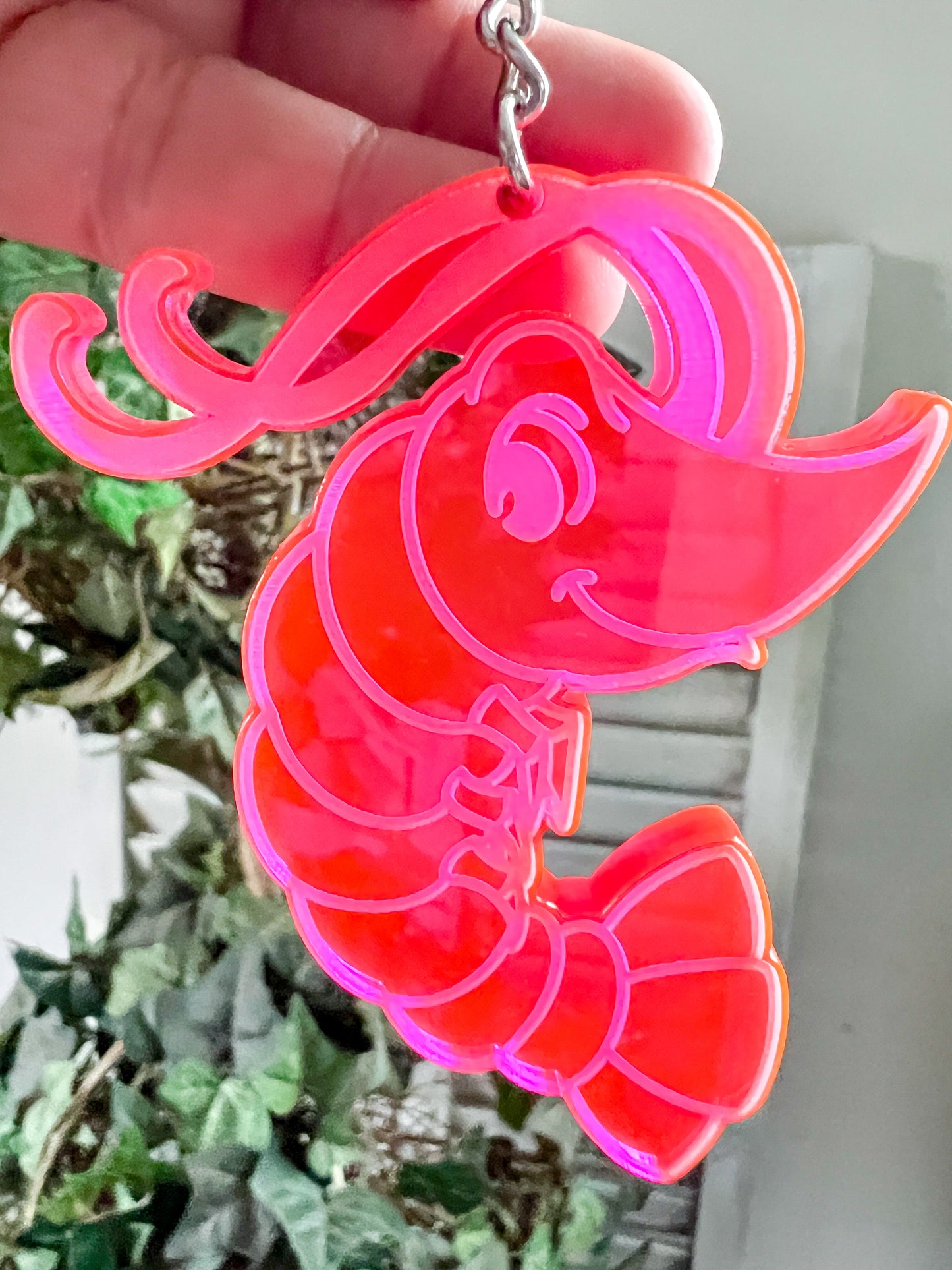 Shrimp Acrylic Keychain