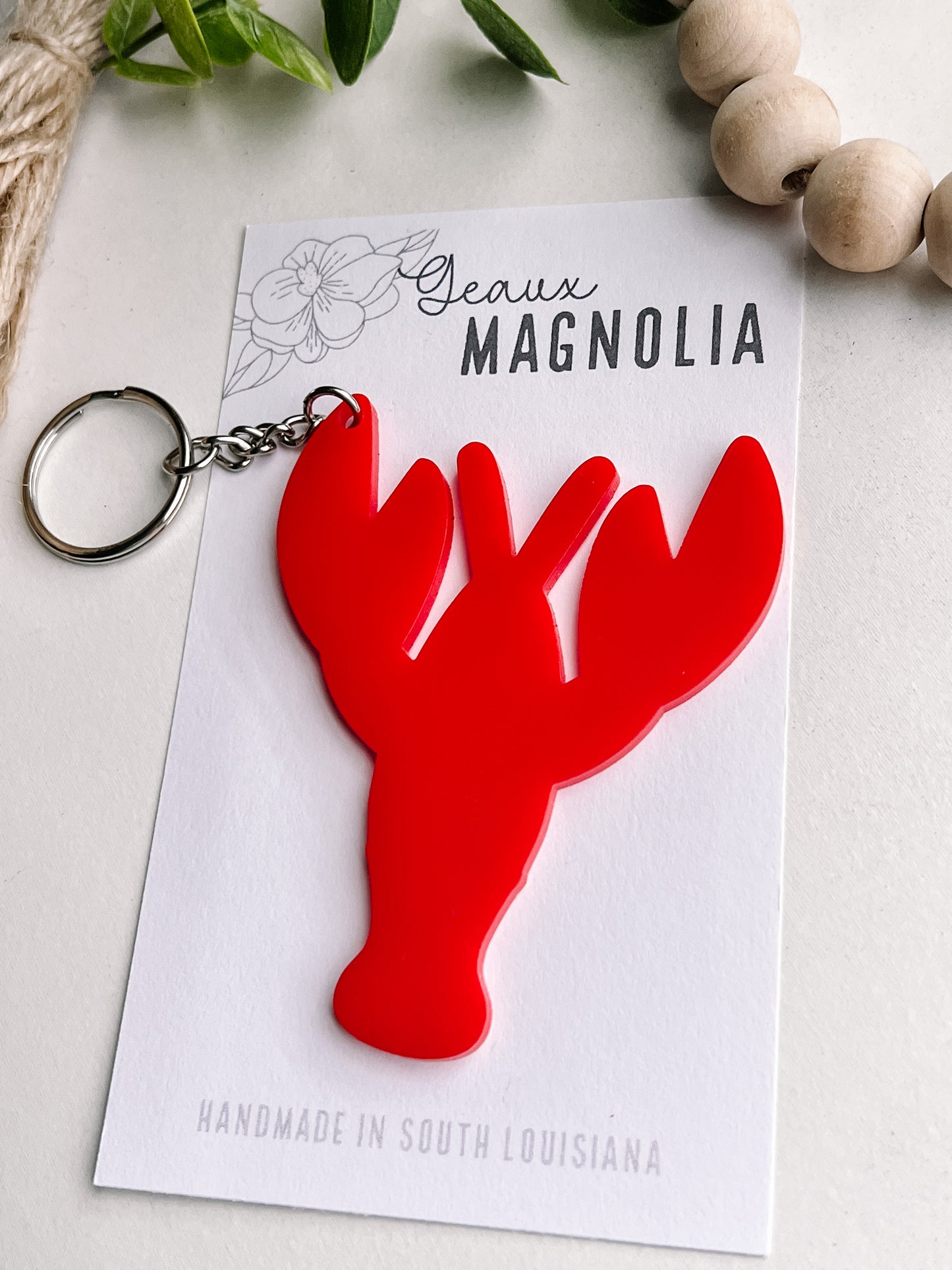 Crawfish Acrylic Keychain