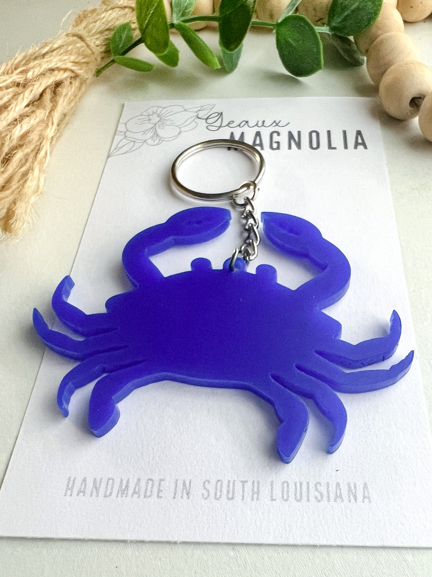 Crab Acrylic Keychain