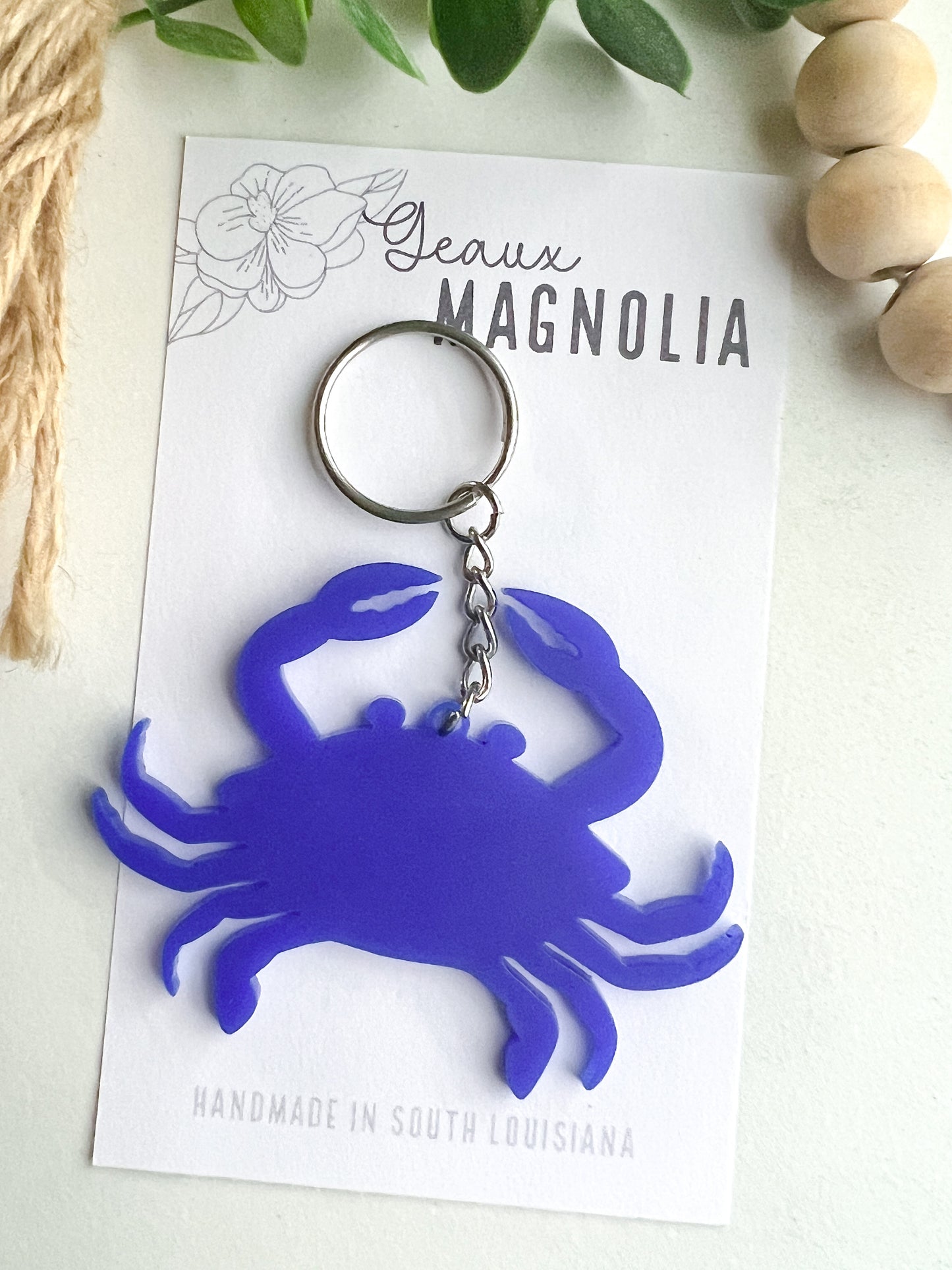 Crab Acrylic Keychain