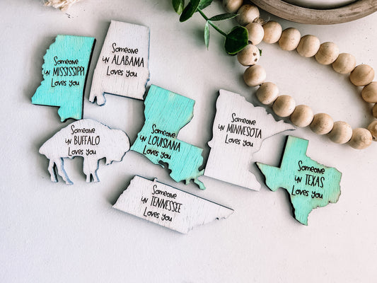 Someone Loves You State Magnets