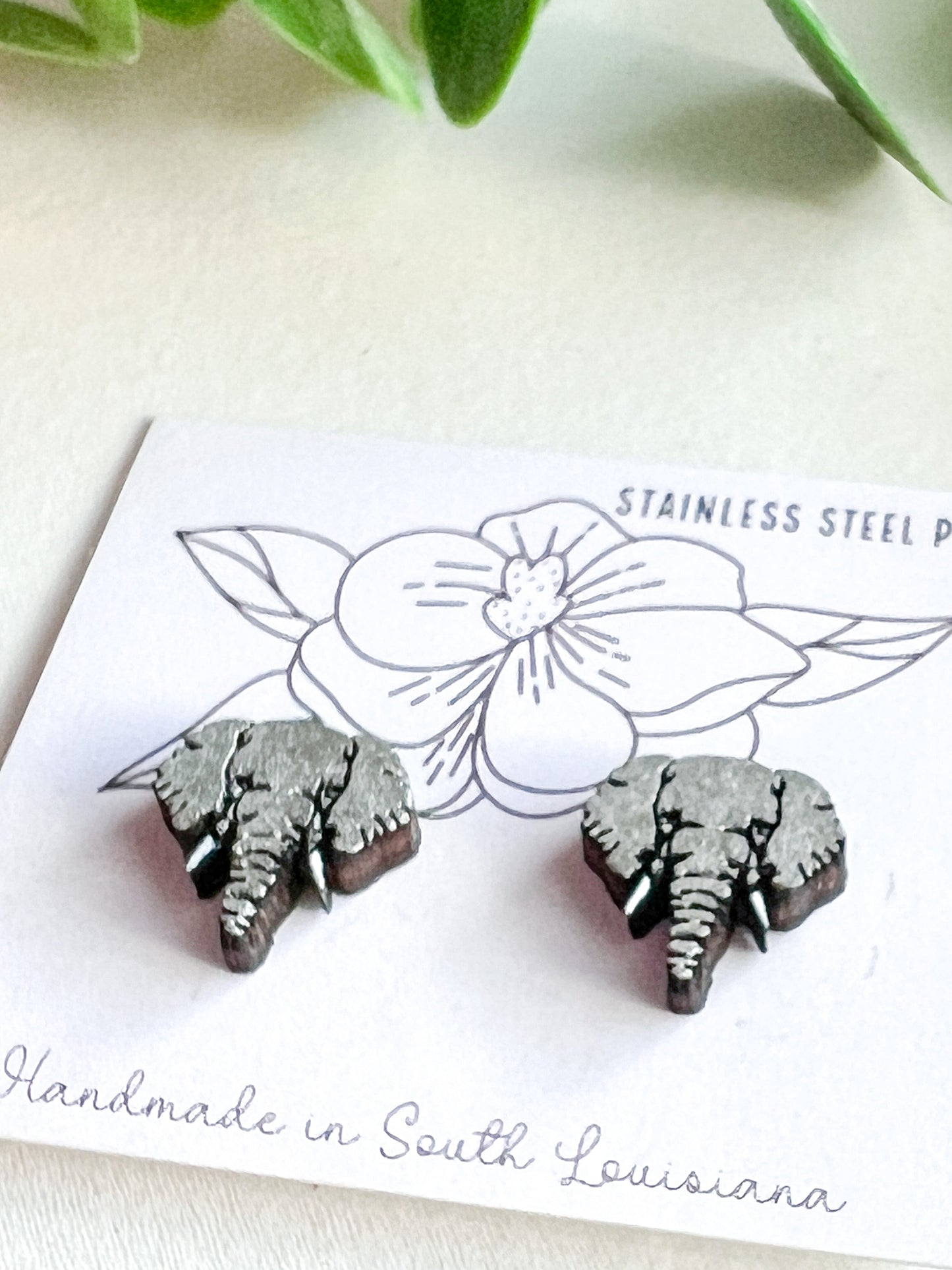 Elephant Tiny Stud Earrings