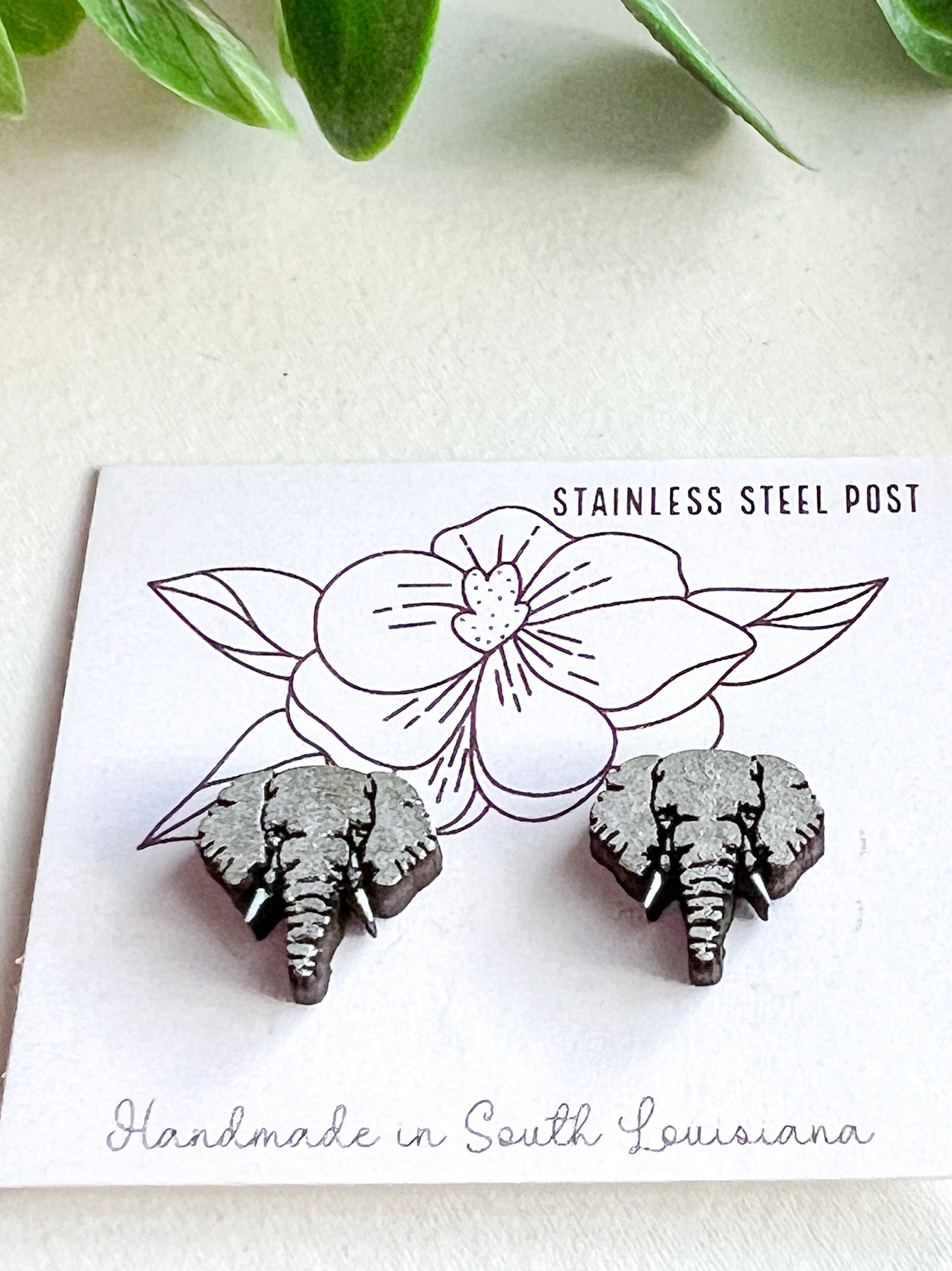 Elephant Tiny Stud Earrings