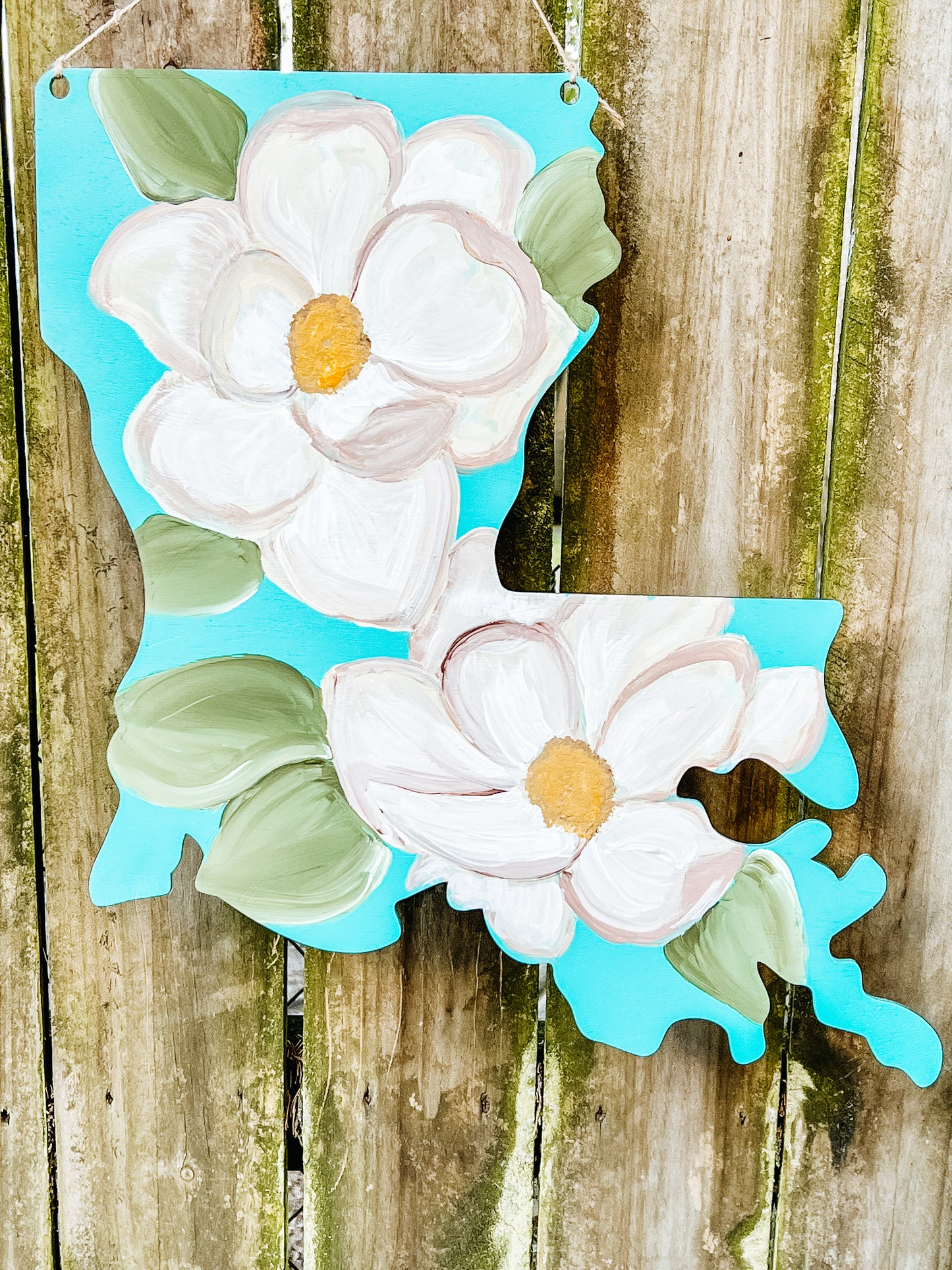 Magnolia Louisiana Door Hanger