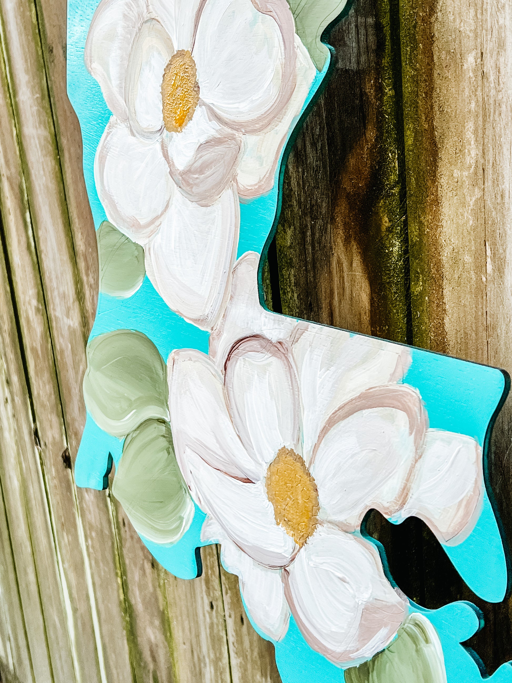hanging basket flower plants Magnolia Louisiana Door Hanger