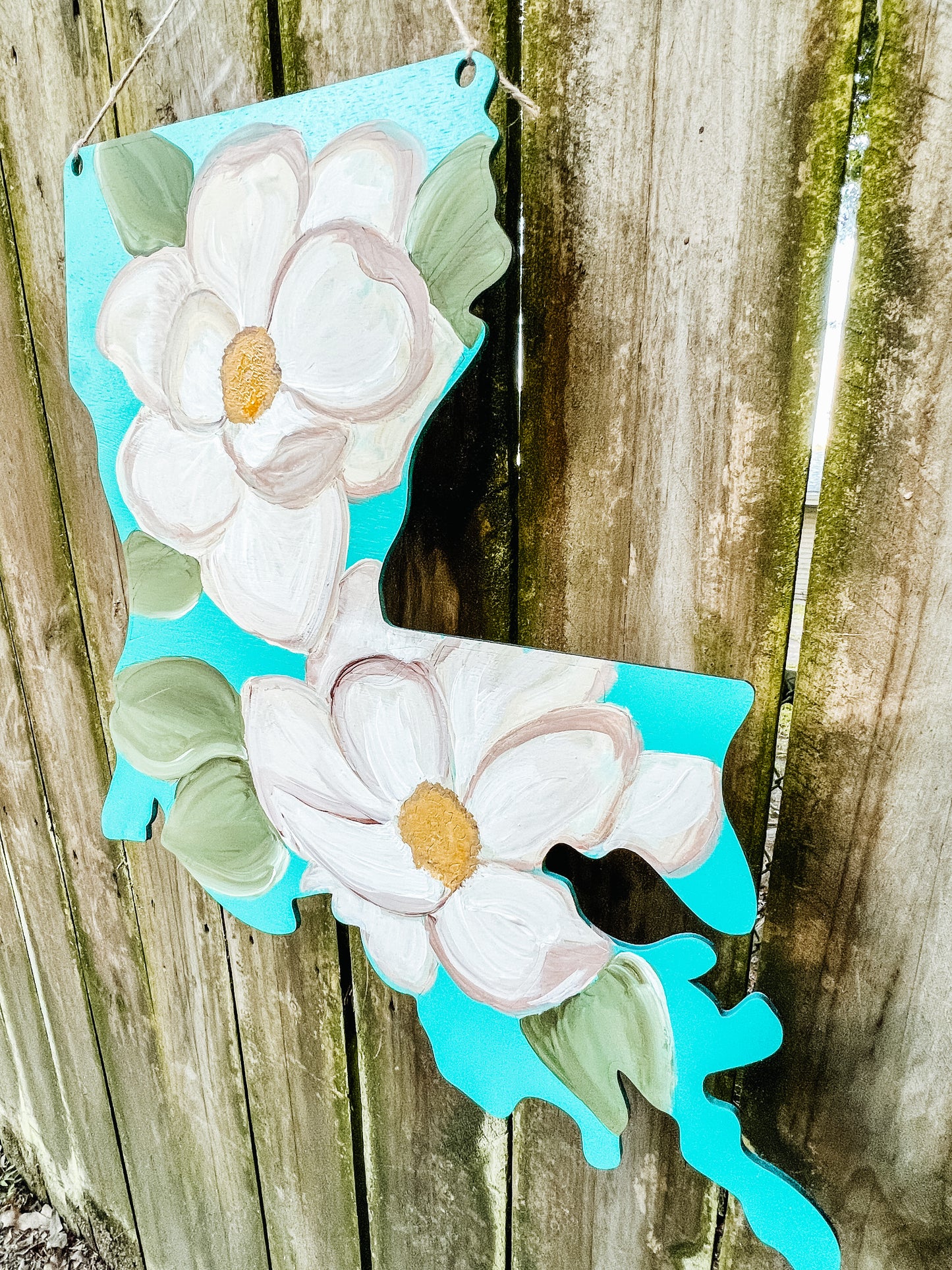 Magnolia Louisiana Door Hanger