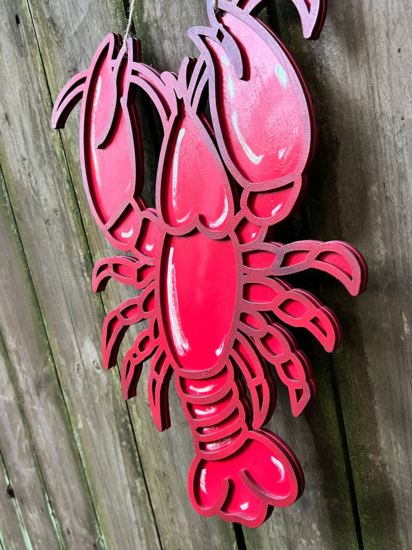 Crawfish 3D Door Hanger