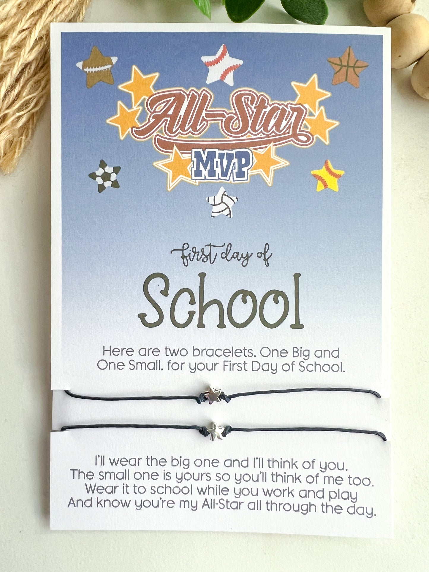 All-Star Back to School Wish Bracelet