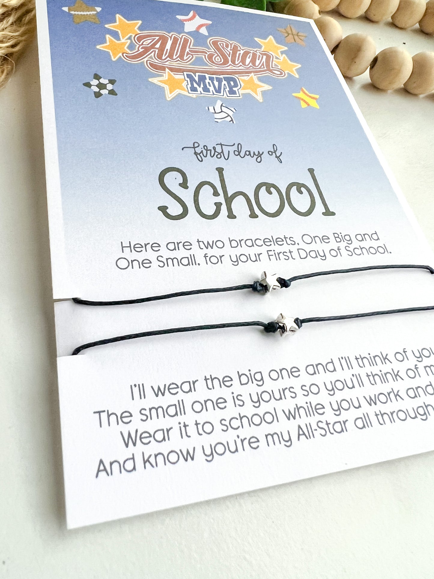 All-Star Back to School Wish Bracelet