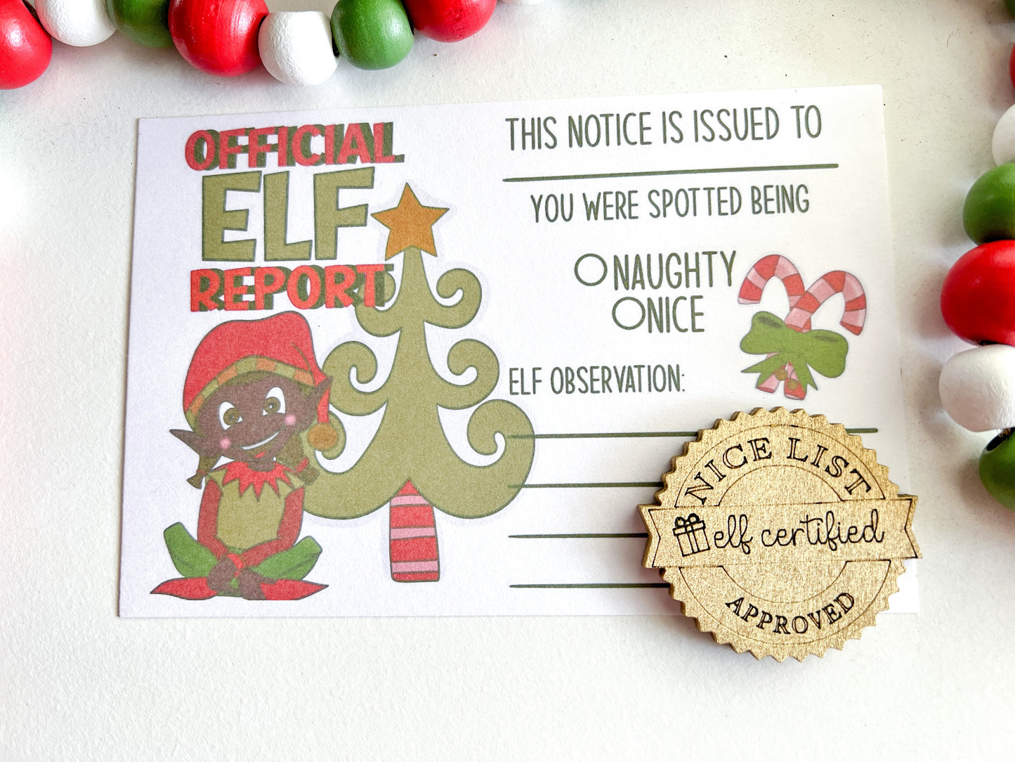 Elf Report with Nice List Token