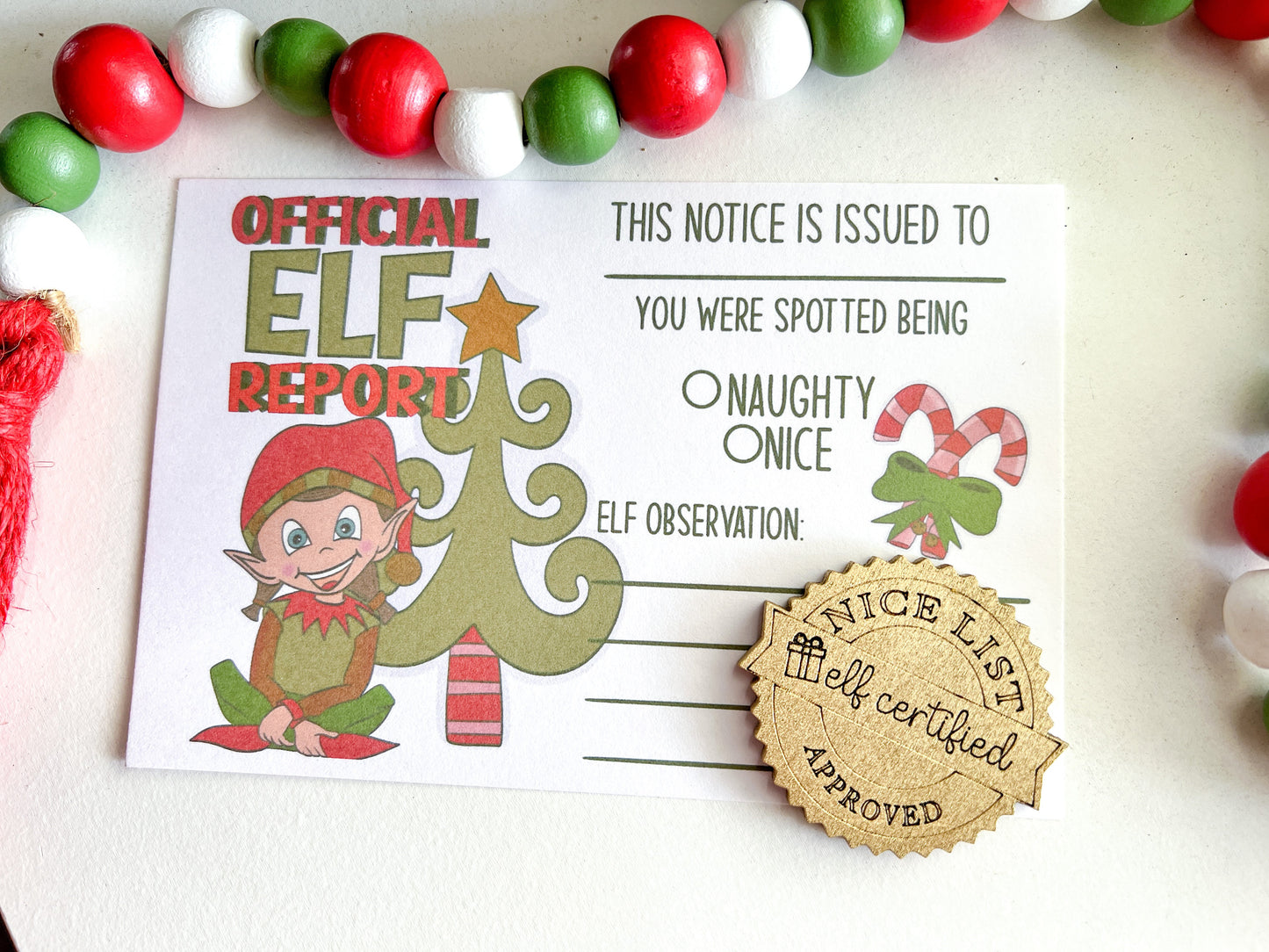 Elf Report with Nice List Token