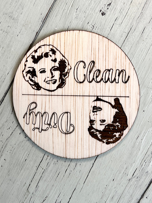 Blanche and Rose Dishwasher Magnet