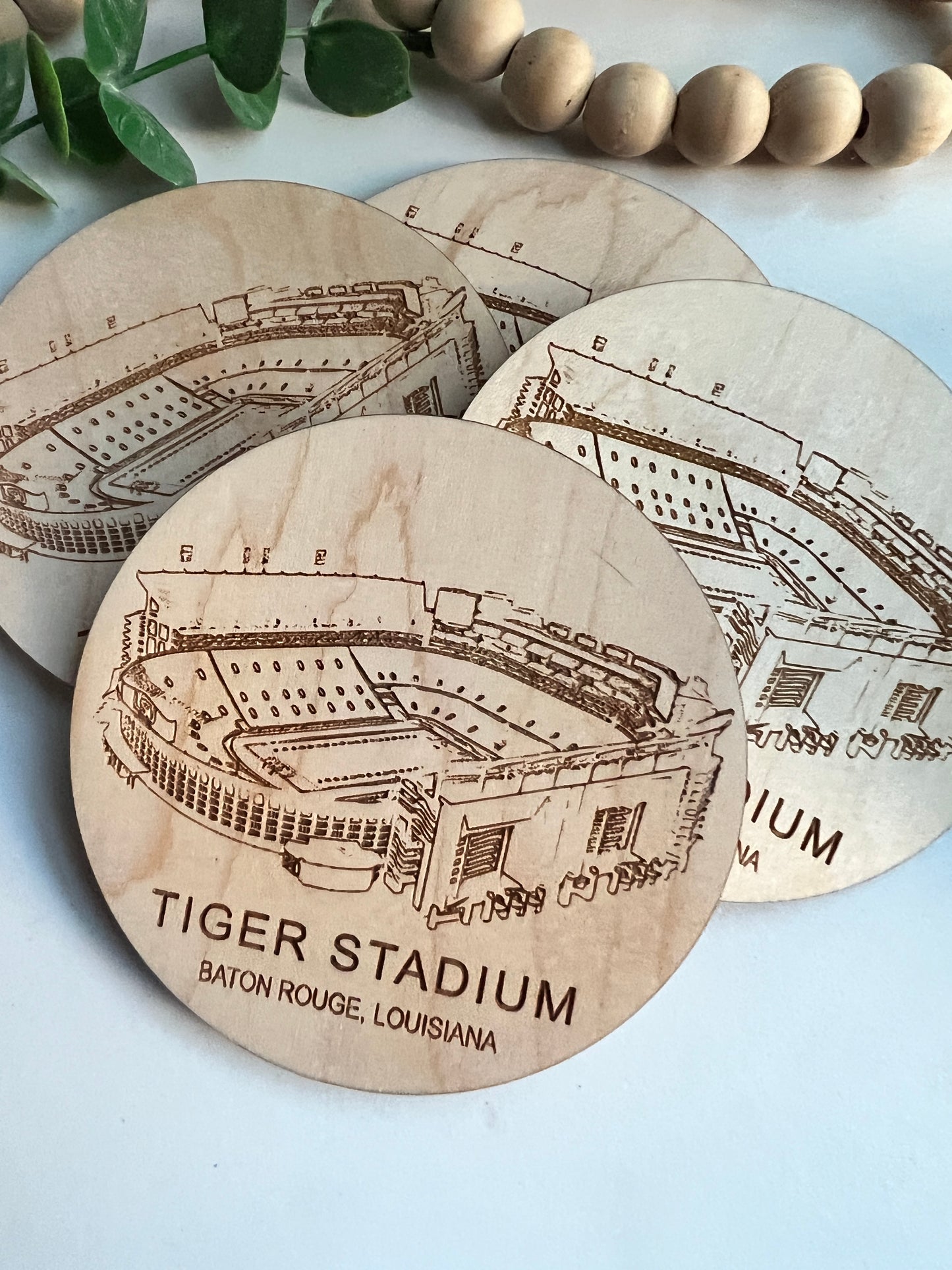 Tiger Stadium LSU Coasters