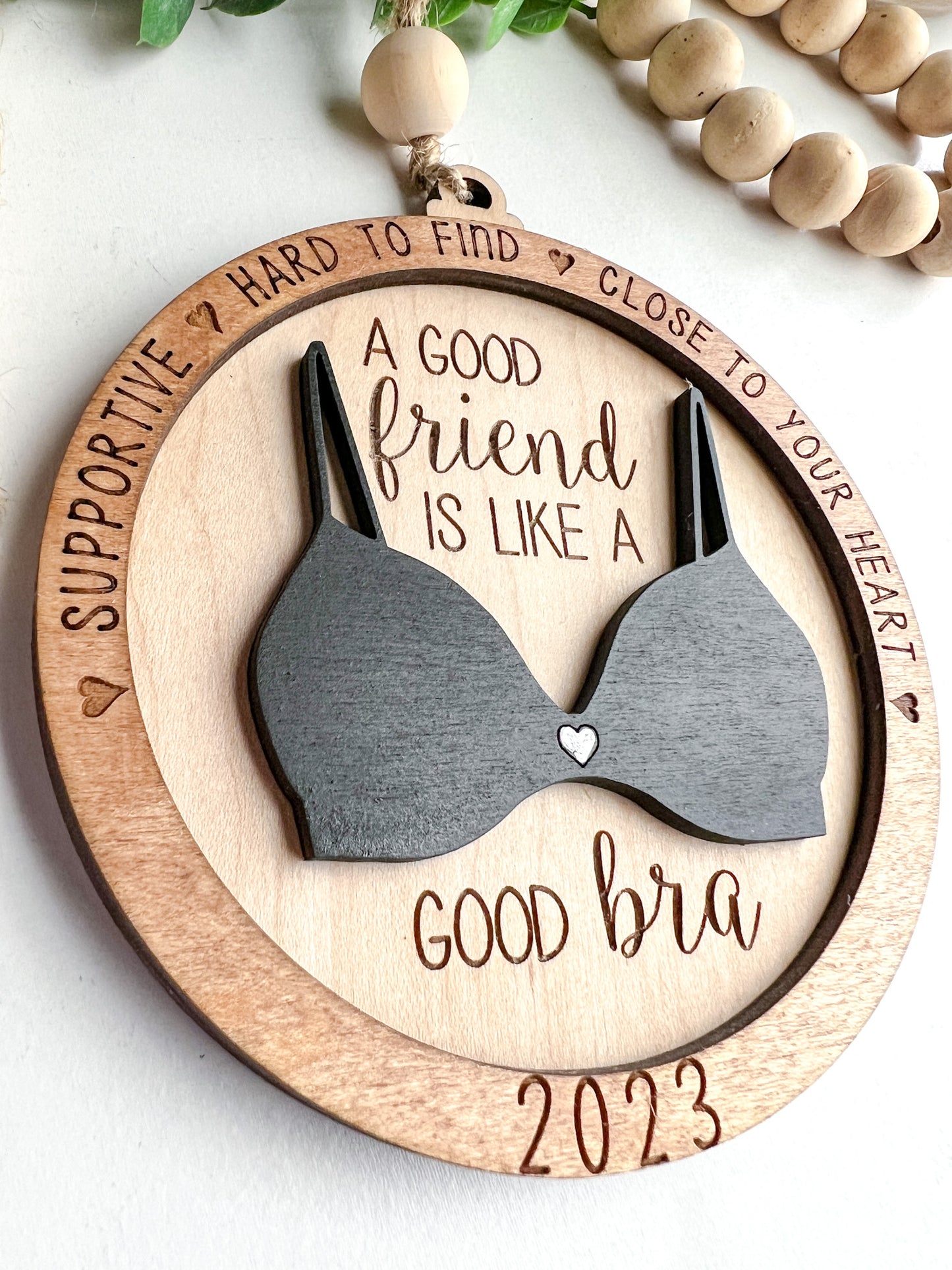 Good Friend Good Bra Ornament