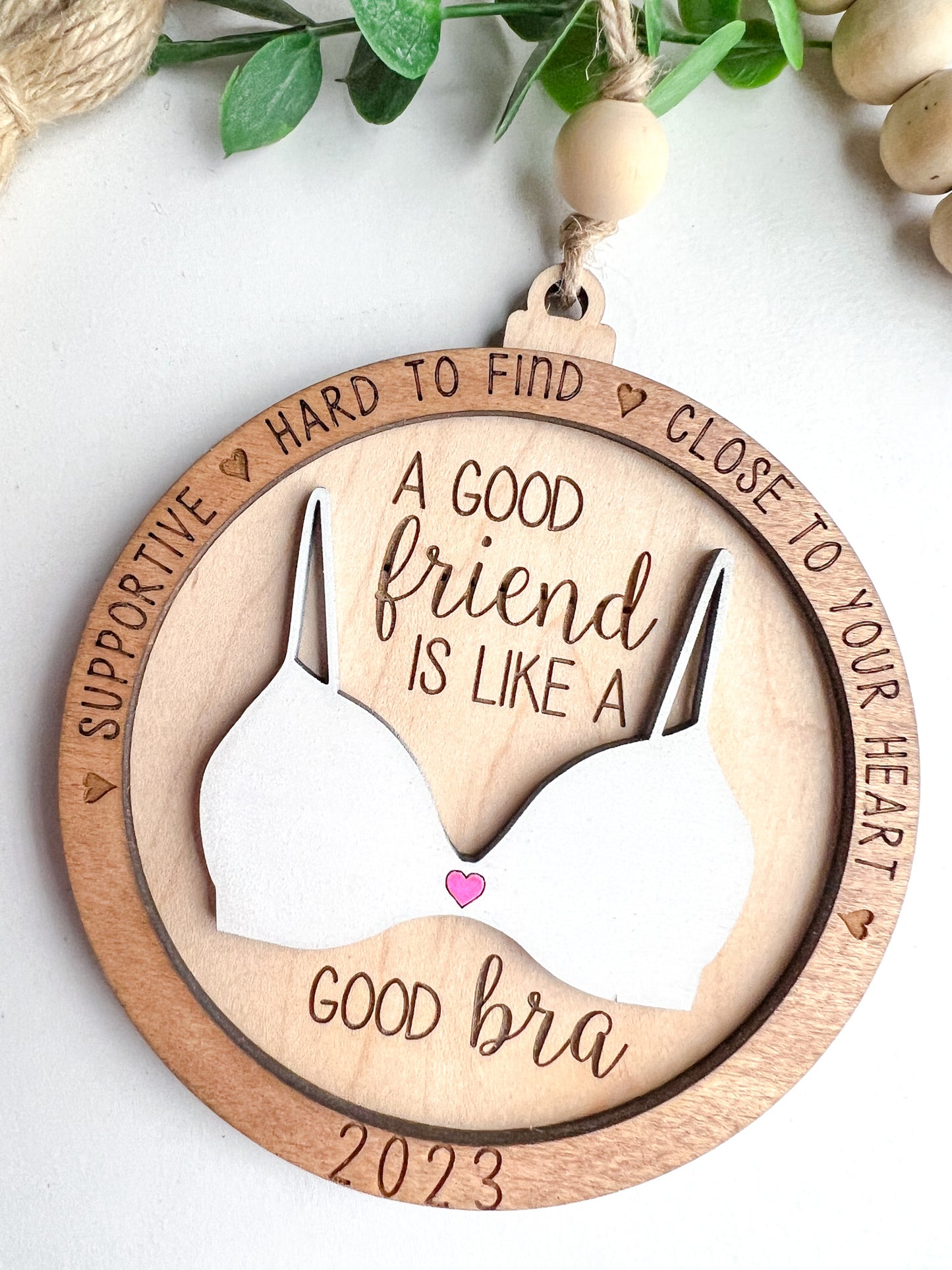 Good Friend Good Bra Ornament