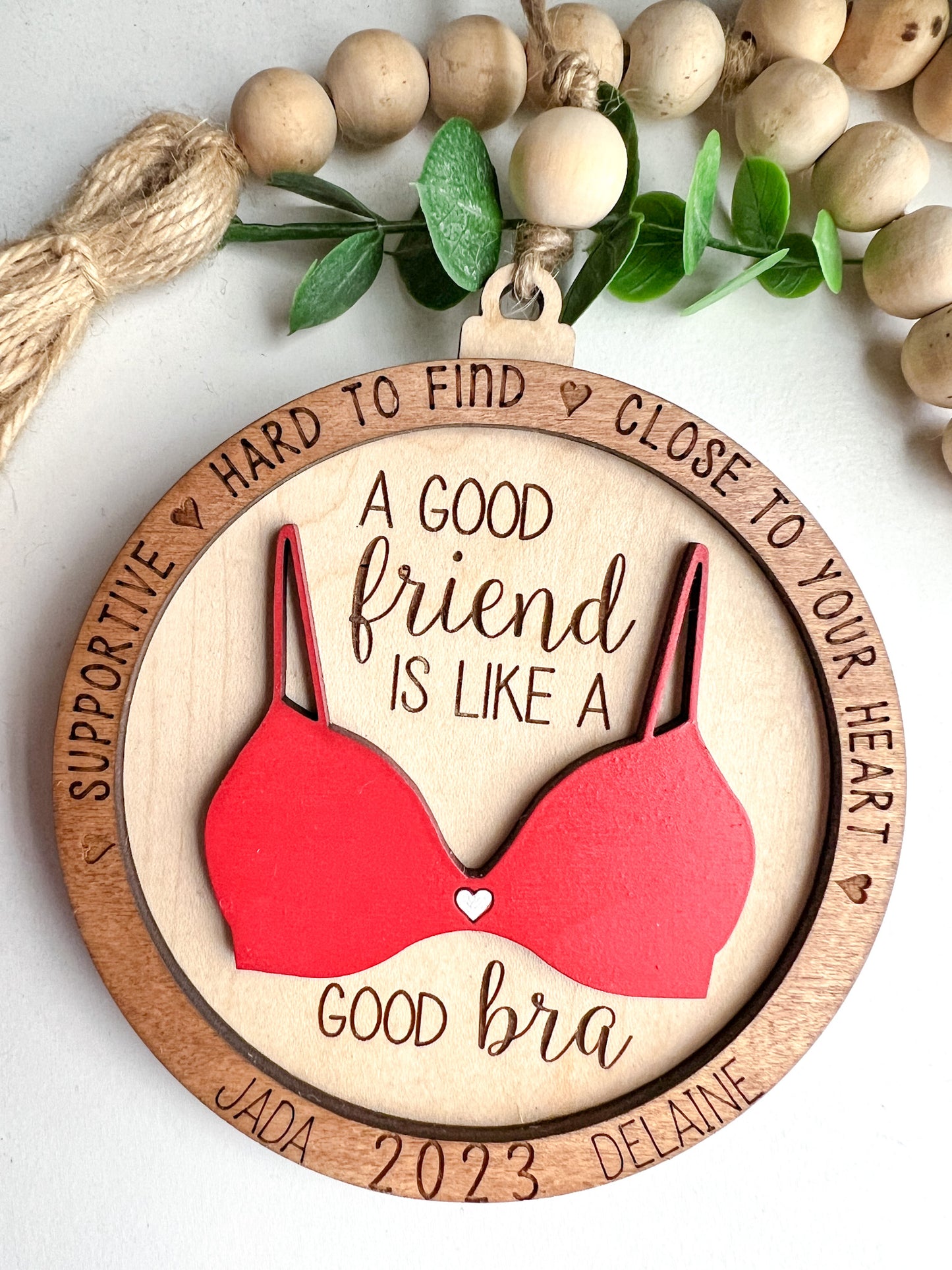 Good Friend Good Bra Ornament