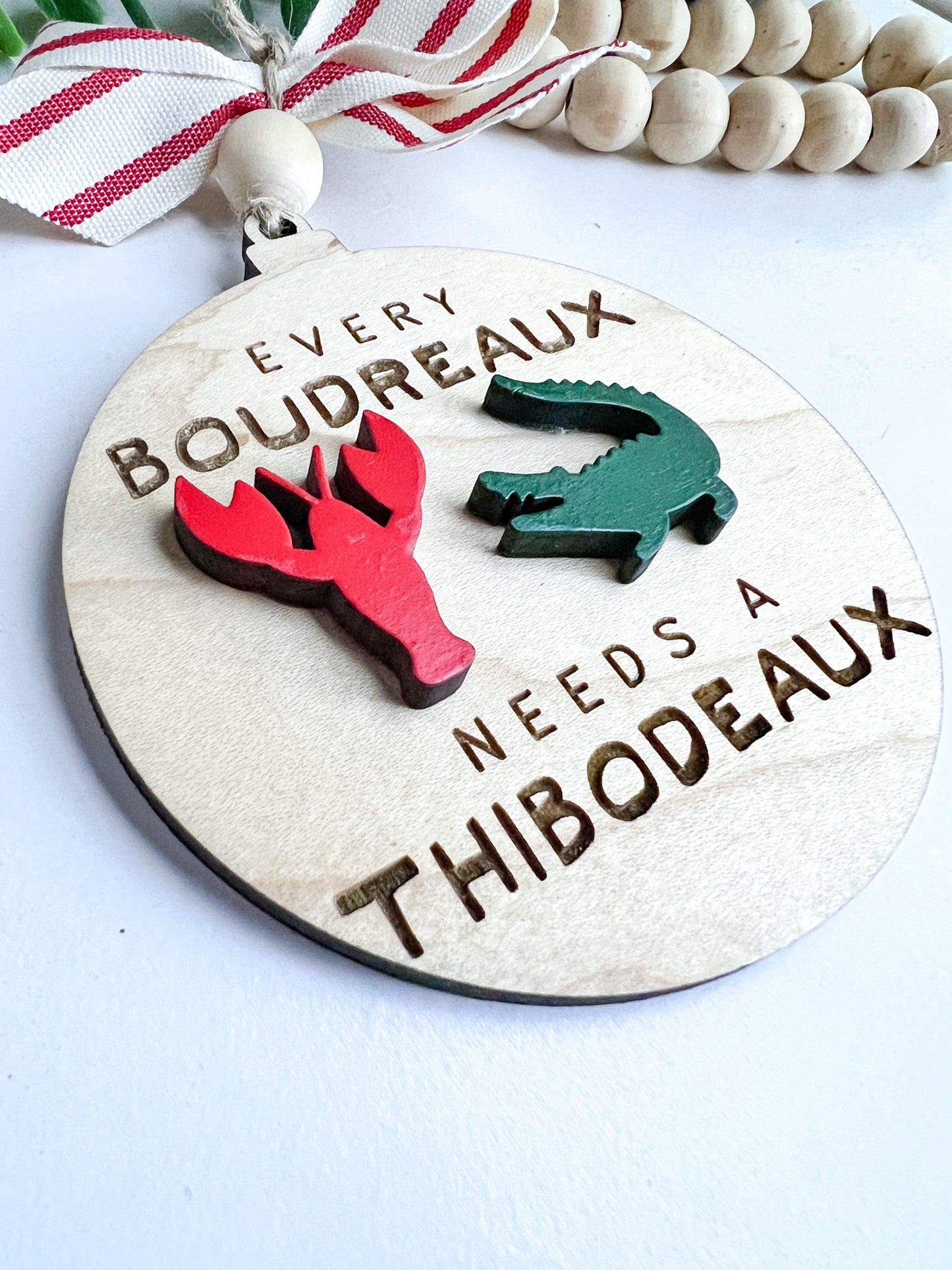 Boudreaux and Thibodeaux Ornament