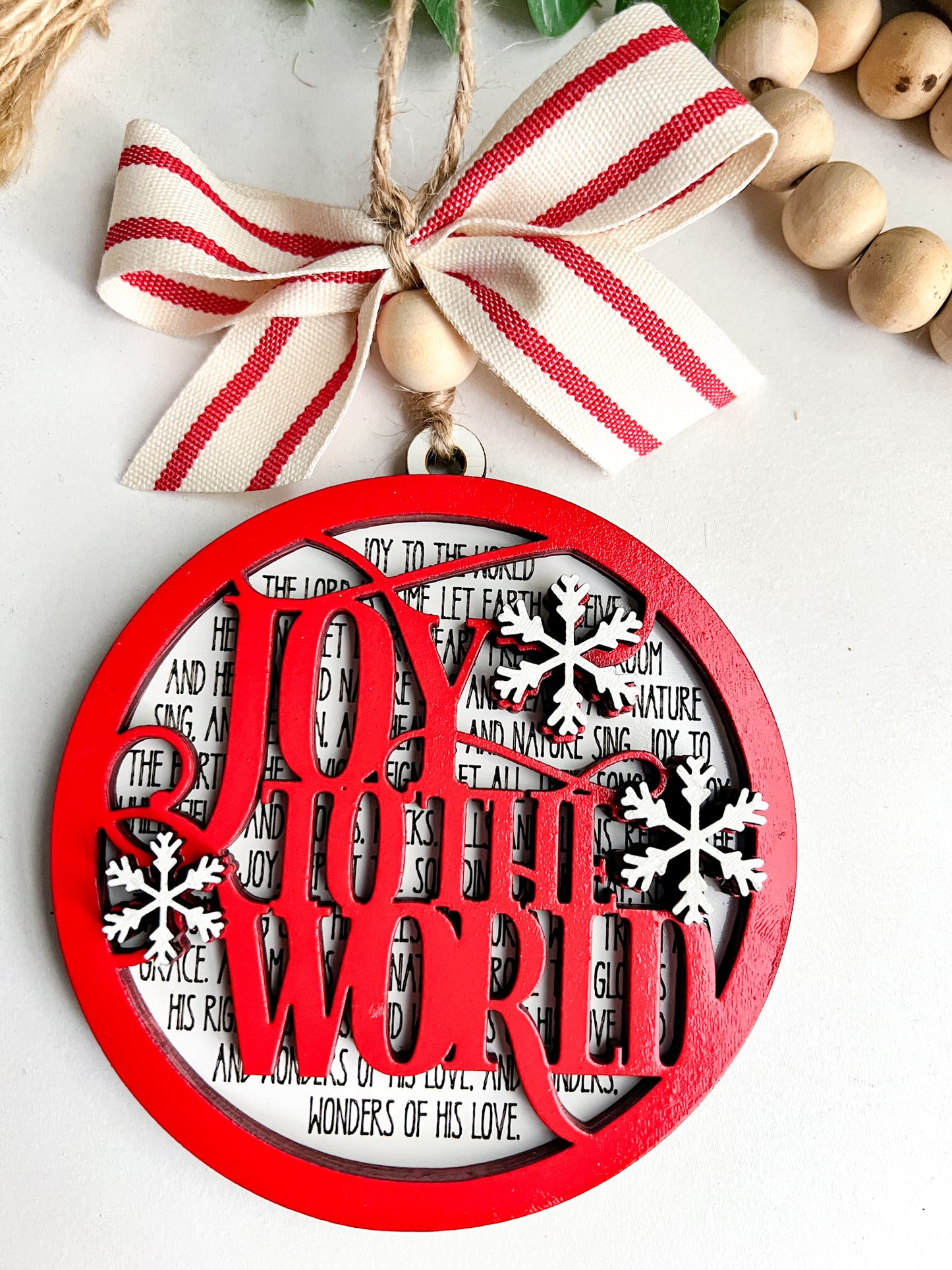 Joy To The World Christmas Ornament