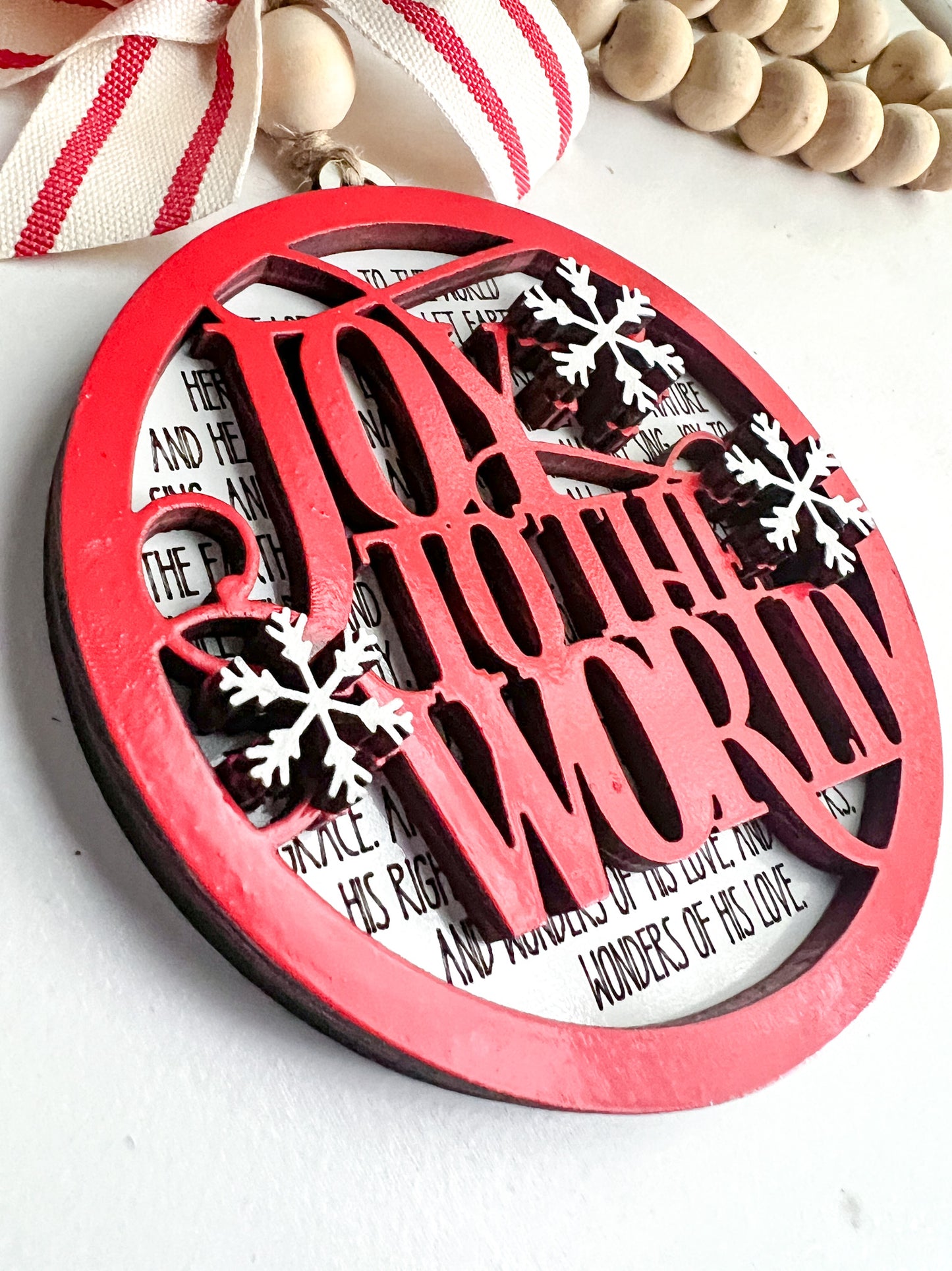 Joy To The World Christmas Ornament