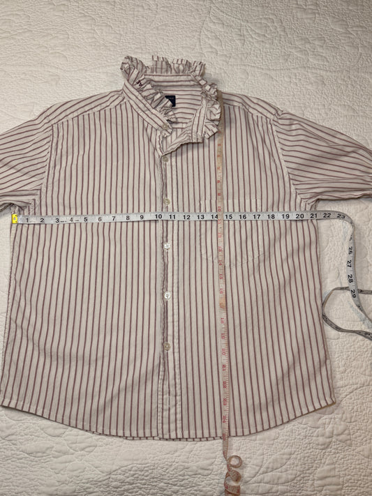 Reworked American Eagle Red & White Button Down