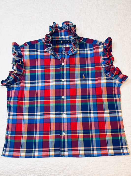 Reworked Polo Multicolor Plaid Button Down