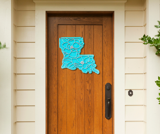 Louisiana Magnolia 3D Door Hanger