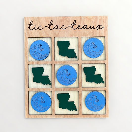 Tic Tac Teaux Blue and Green Wave Louisiana