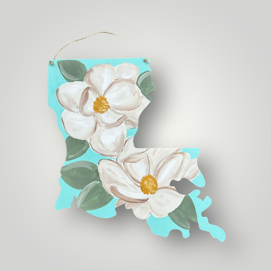 Magnolia Louisiana Door Hanger